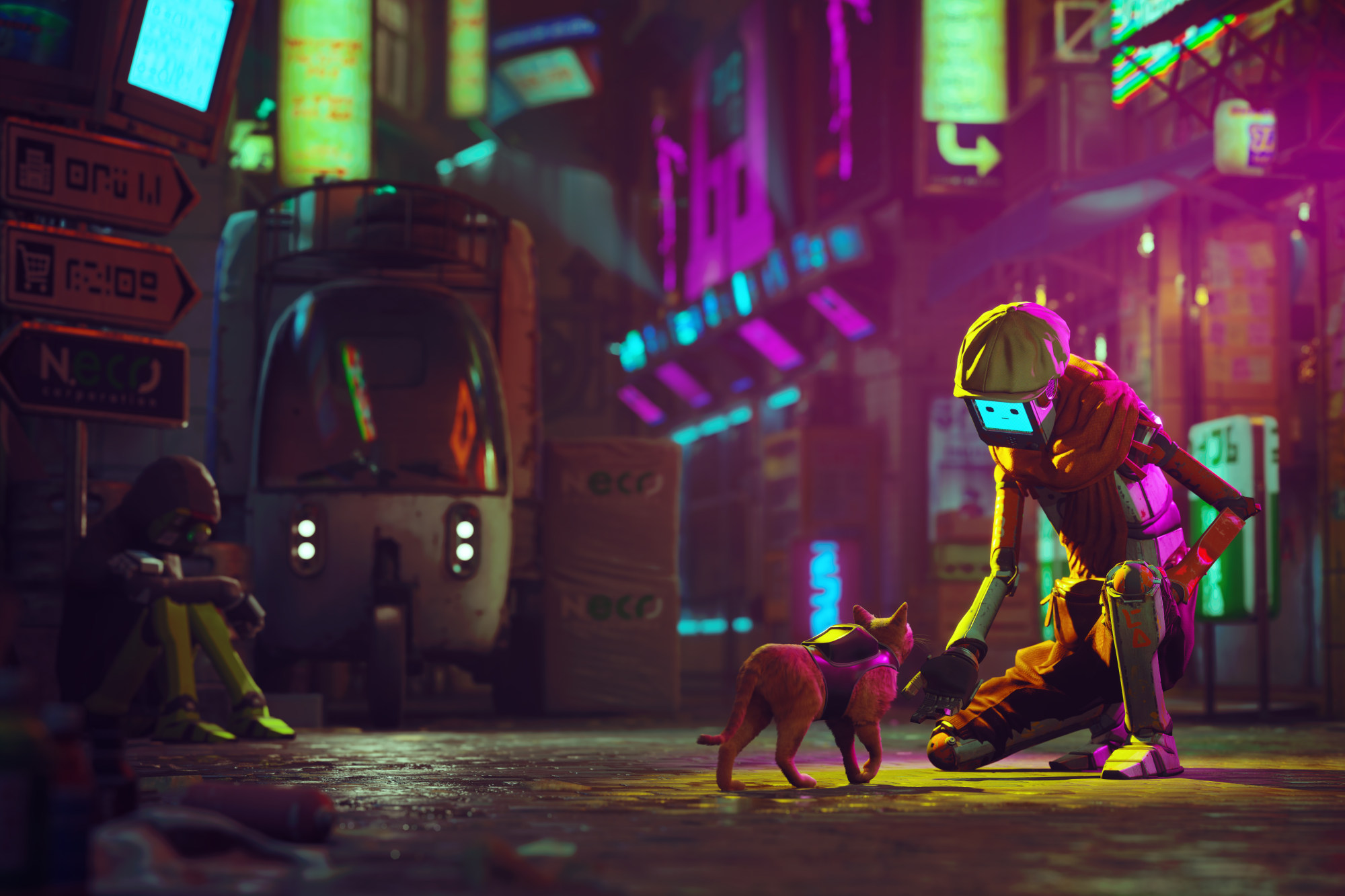 Players navigate an adventurous feline through the former Kowloon Walled City doing normal cat stuff to solve puzzles and evade enemies. Photo: AP