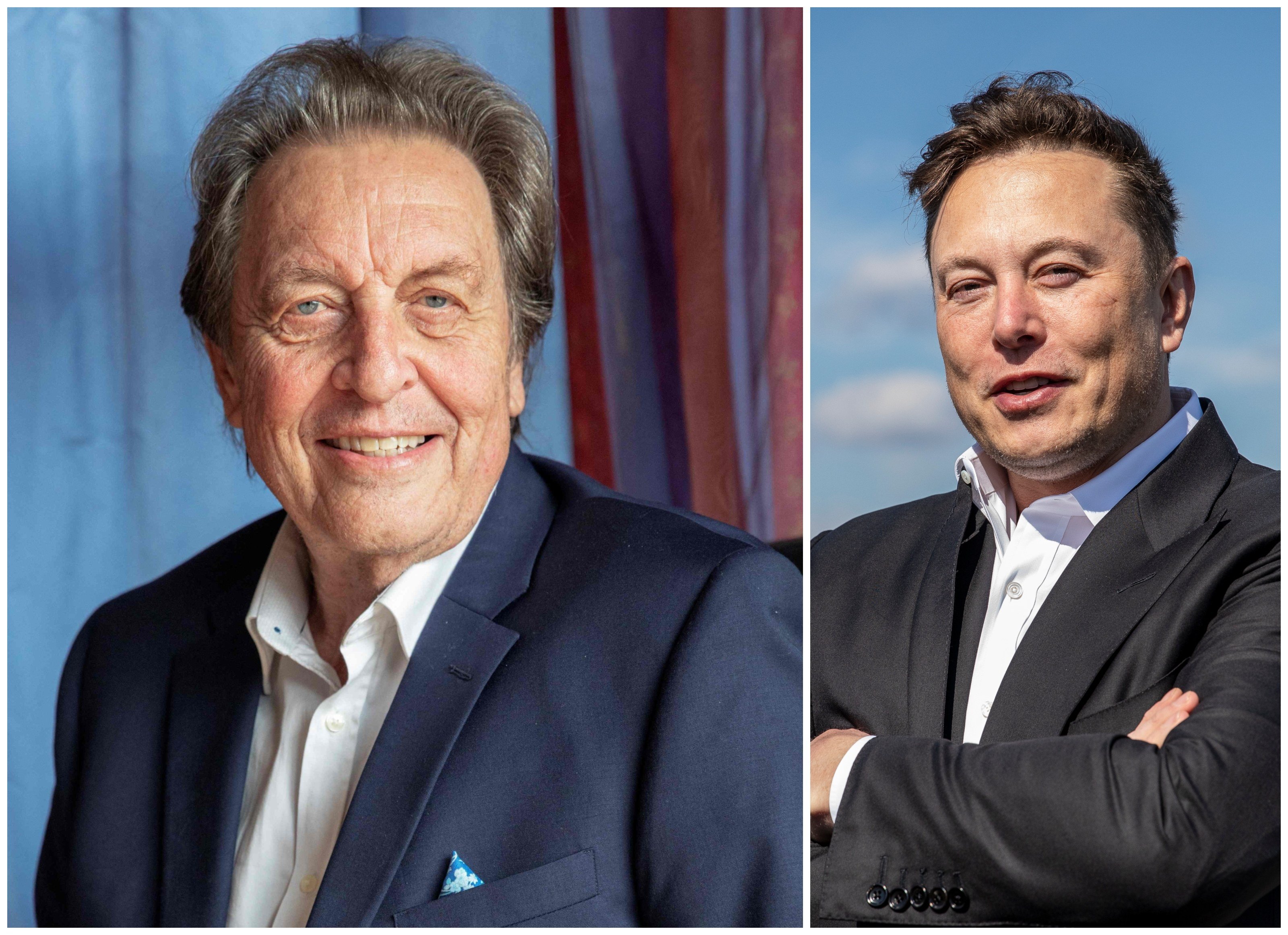 Elon Musk is the eldest son of Errol Musk. Photos: AFP; Getty Images