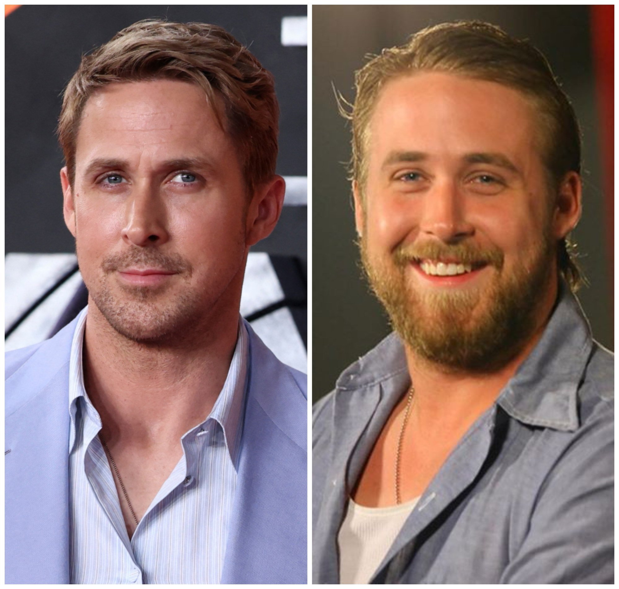 Ryan Gosling believed the character he auditioned for in The Lovely Bones should be 95kg, though his assumption didn’t sit well with the producers or director Peter Jackson. Photos: Reuters, @robtrench/Twitter