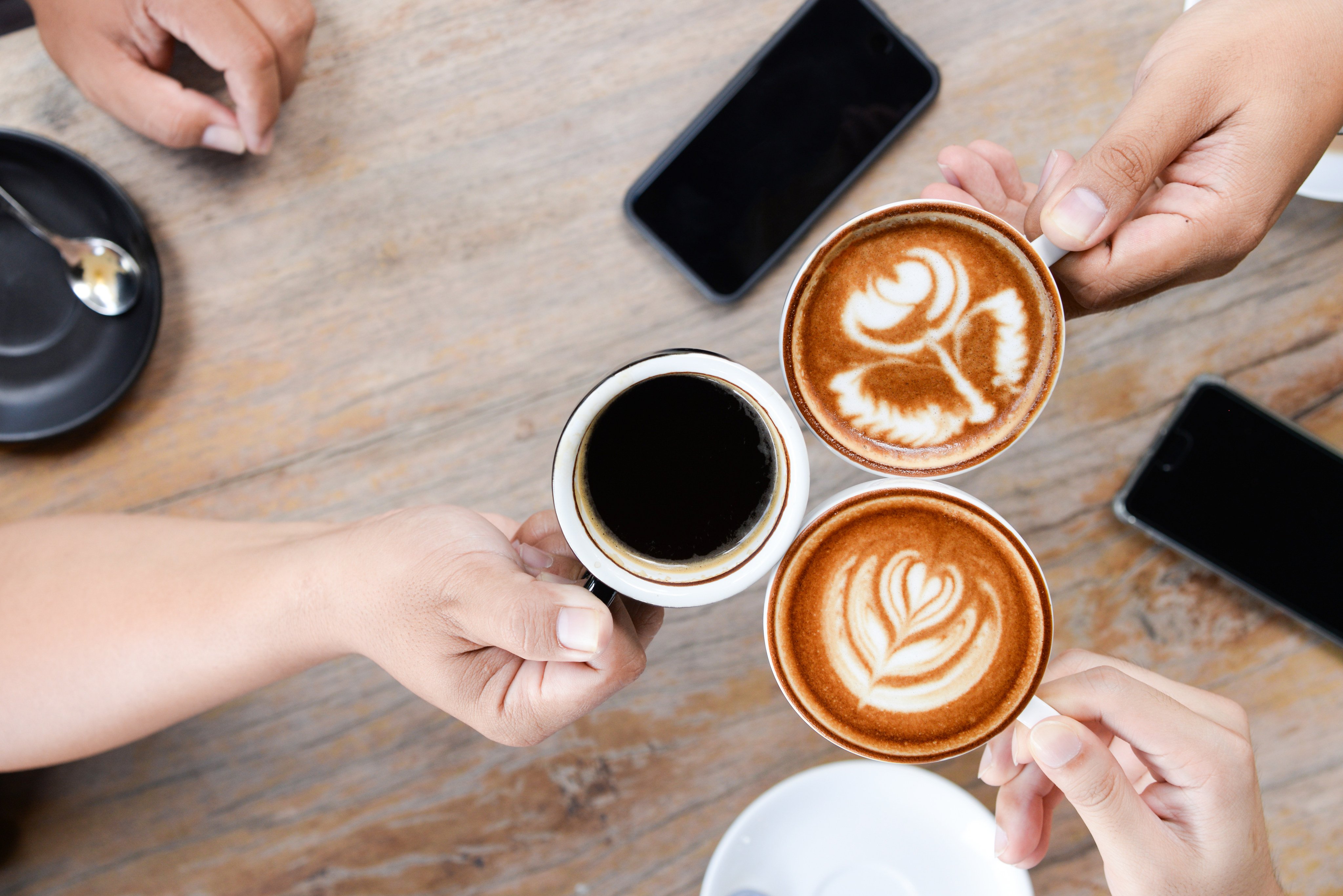 If regular coffee upsets your stomach or gives you the jitters, try an alternative: low-acid, low-caffeine or Bulletproof keto coffee. Photo: Shutterstock