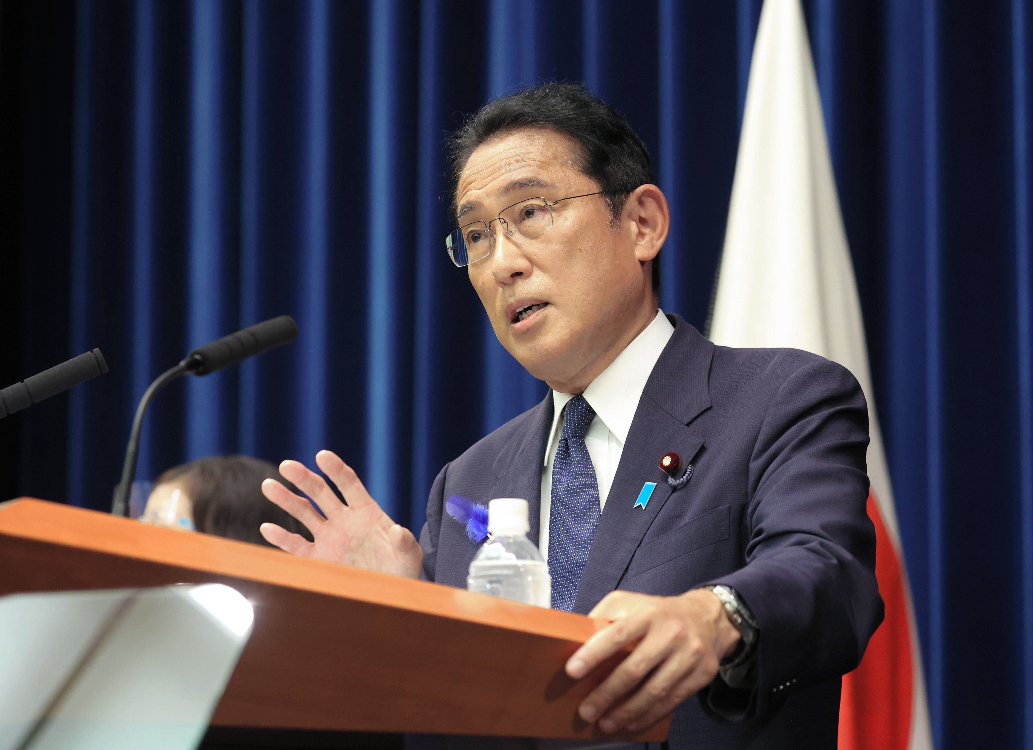 PM Fumio Kishida’s removal of several high-profile members of his administration has proved controversial. Photo: Kyodo