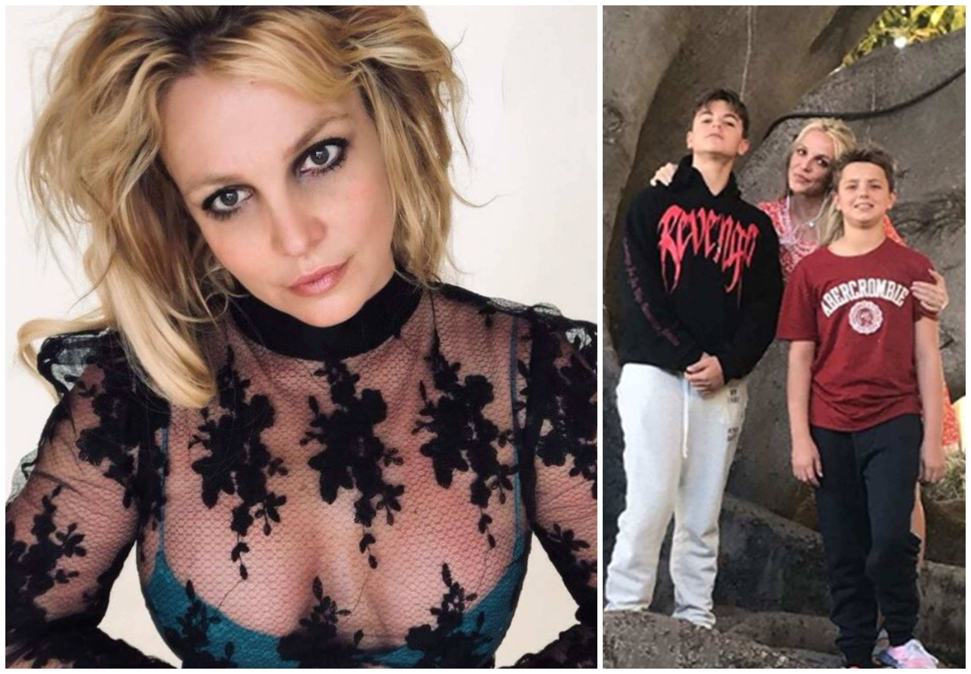 According to their father, Sean Preston and Jayden James Federline are currently avoiding mum Britney Spears. Photos: @britneyspears/Instagram, @happilyspears/Twitter