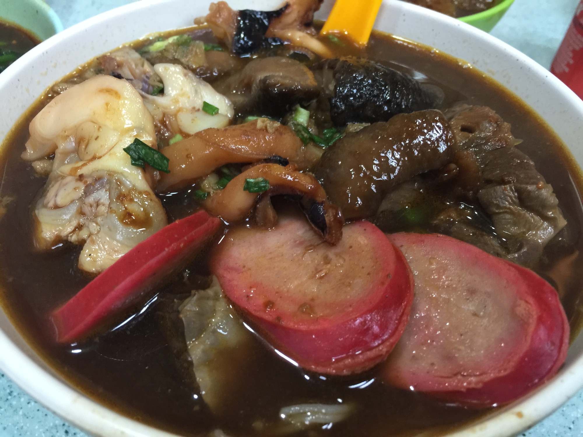 Wing Kee Noodles has the best pork blood curd, according to Yeung.