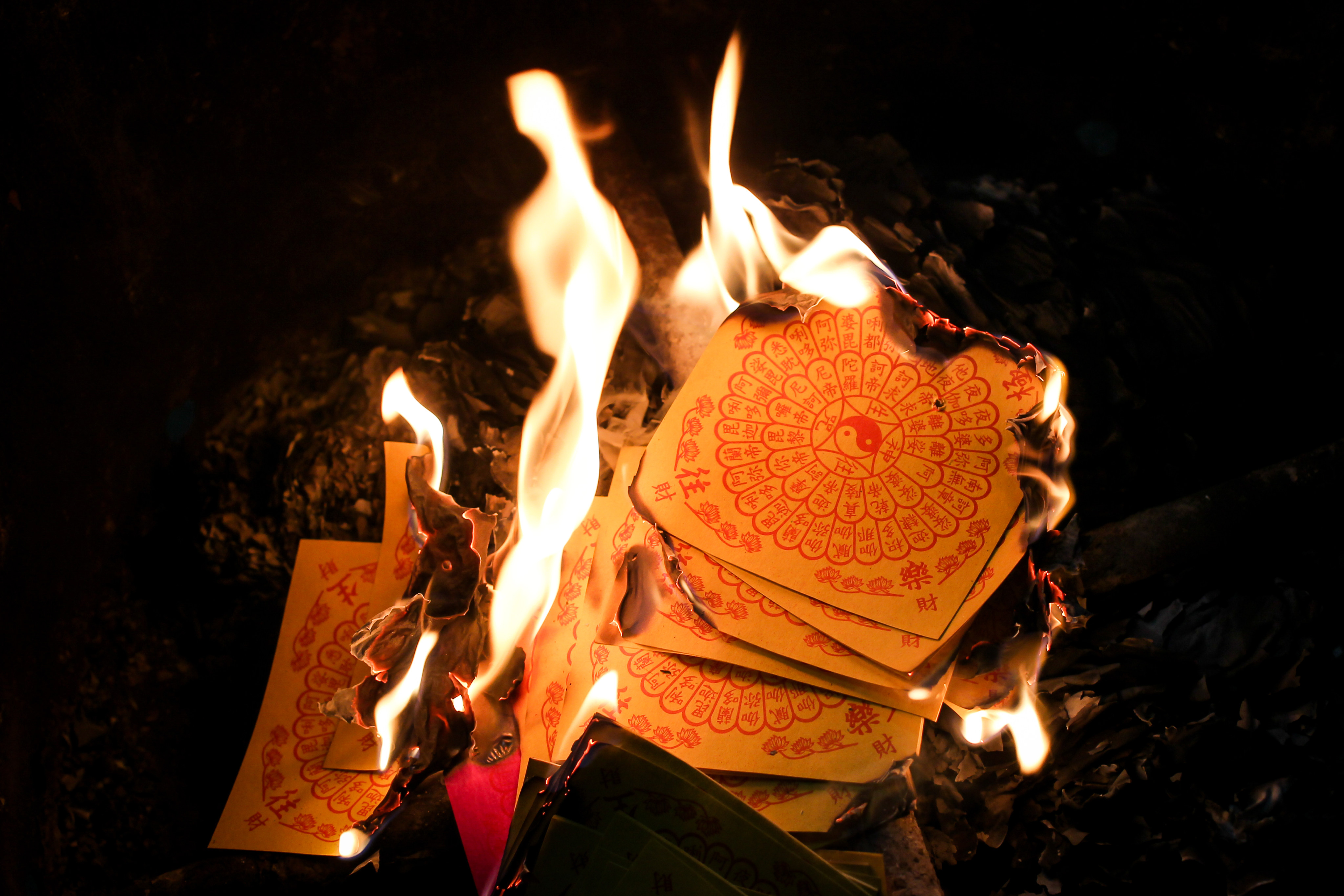 Chinese Joss Paper for Worshipping During Chinese Hungry Ghost Festival