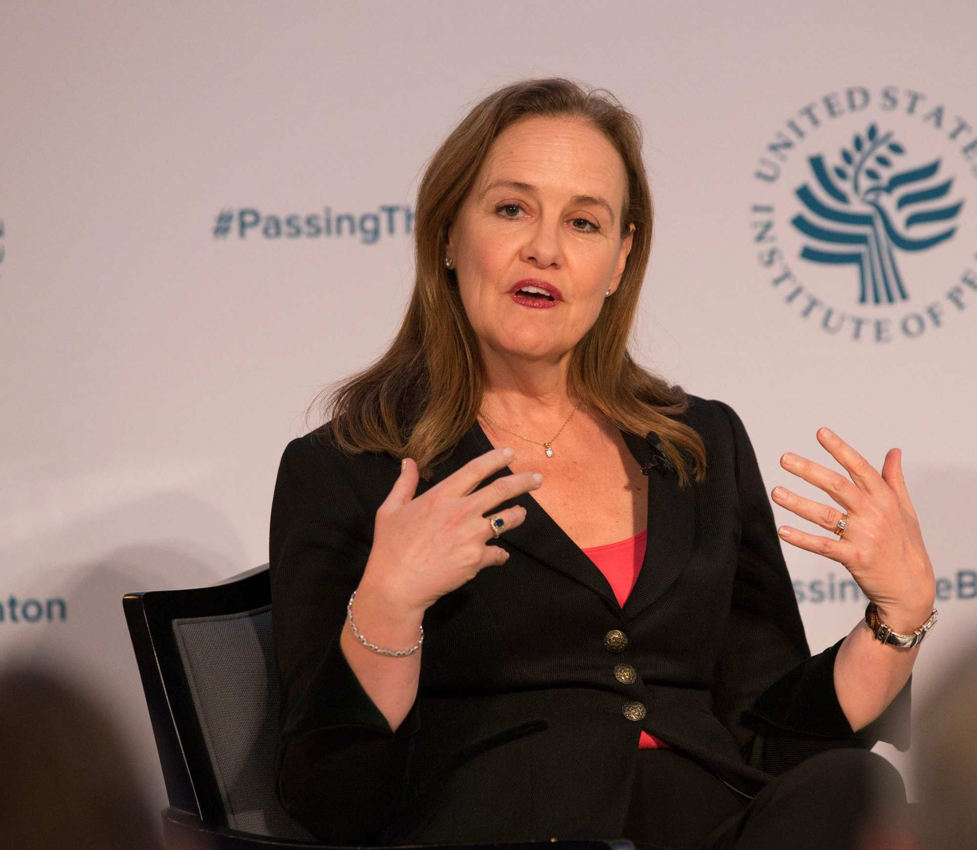Michèle Flournoy, who was an undersecretary of defence under president Barack Obama, sits on the board of directors at America’s Frontier Fund. Photo: AFP
