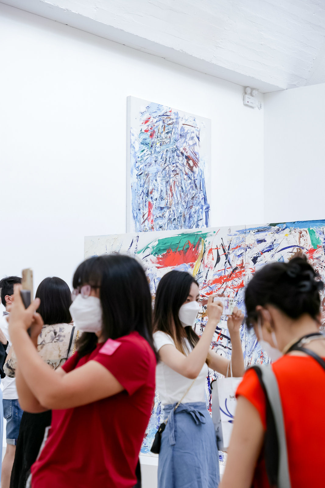 Visitors take photos at the sixth edition of Gallery Weekend Beijing, held from June 28-July 3, after the Chinese capital’s major art districts were closed for most of May. The event presented nearly 40 exhibitions and was attended by over 120,000 physical visitors. Photo: Gallery Weekend Beijing