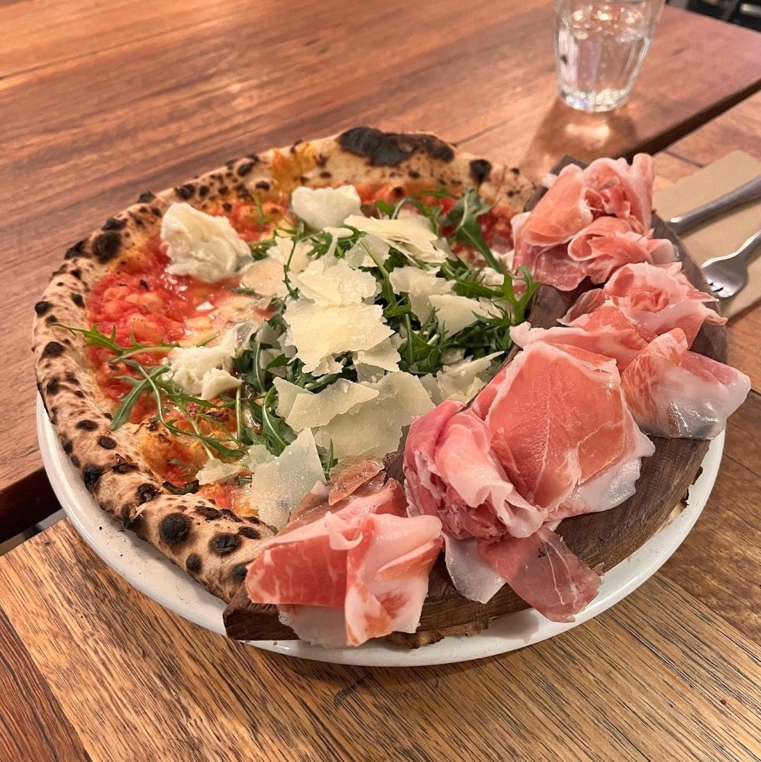 The Di Parma pizza from 48h Pizza e Gnocchi Bar in South Yarra, Melbourne, Australia, the best pizzeria in Asia-Pacific according to 50 Top Pizza’s rankings. Photo: Instagram/@48hpizzaegnocchibar