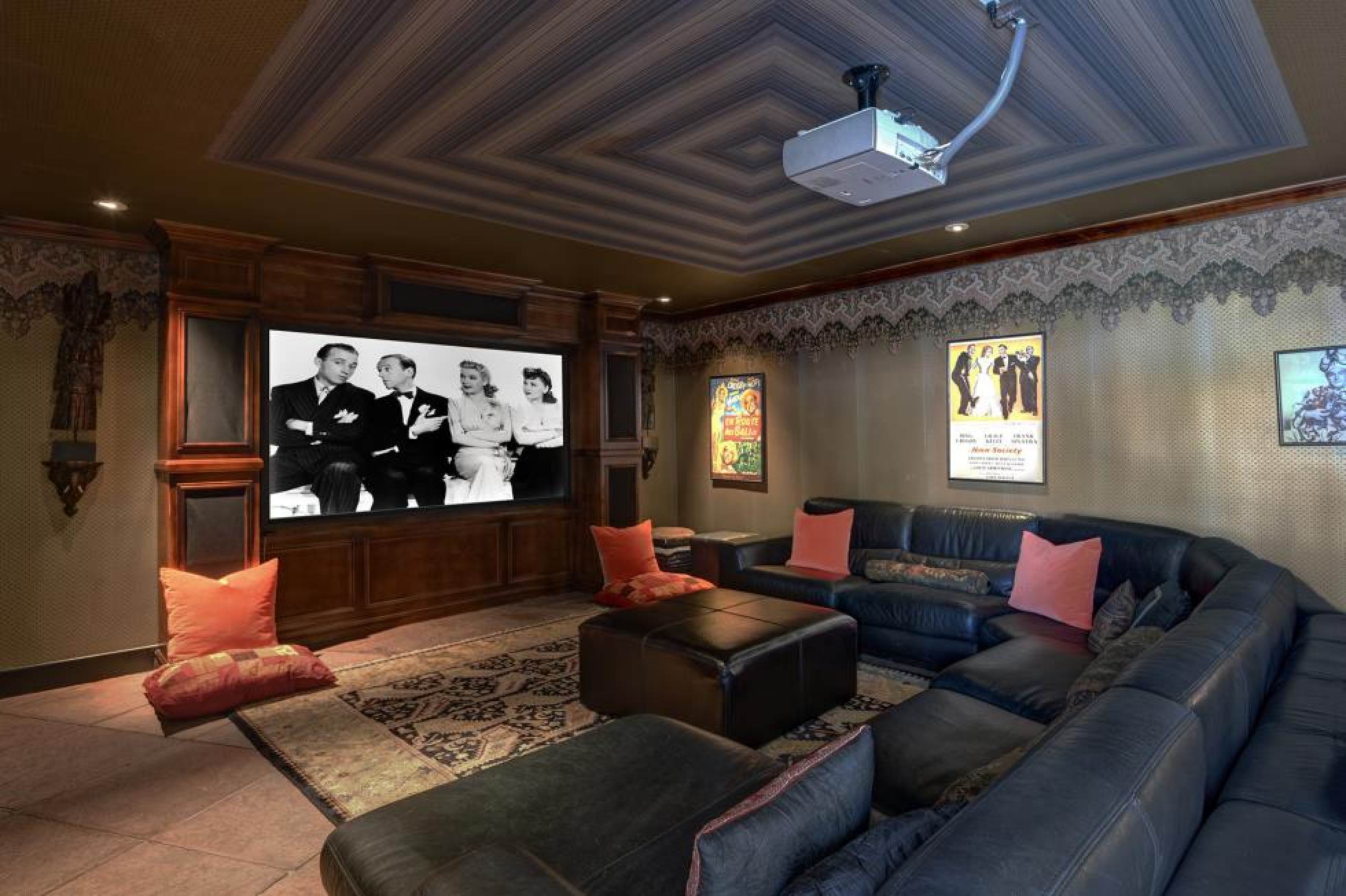 President John F. Kennedy and Marilyn Monroe may have watched films in Bing Crosby’s plush home theatre. Photo: Top Ten Real Estate Deals