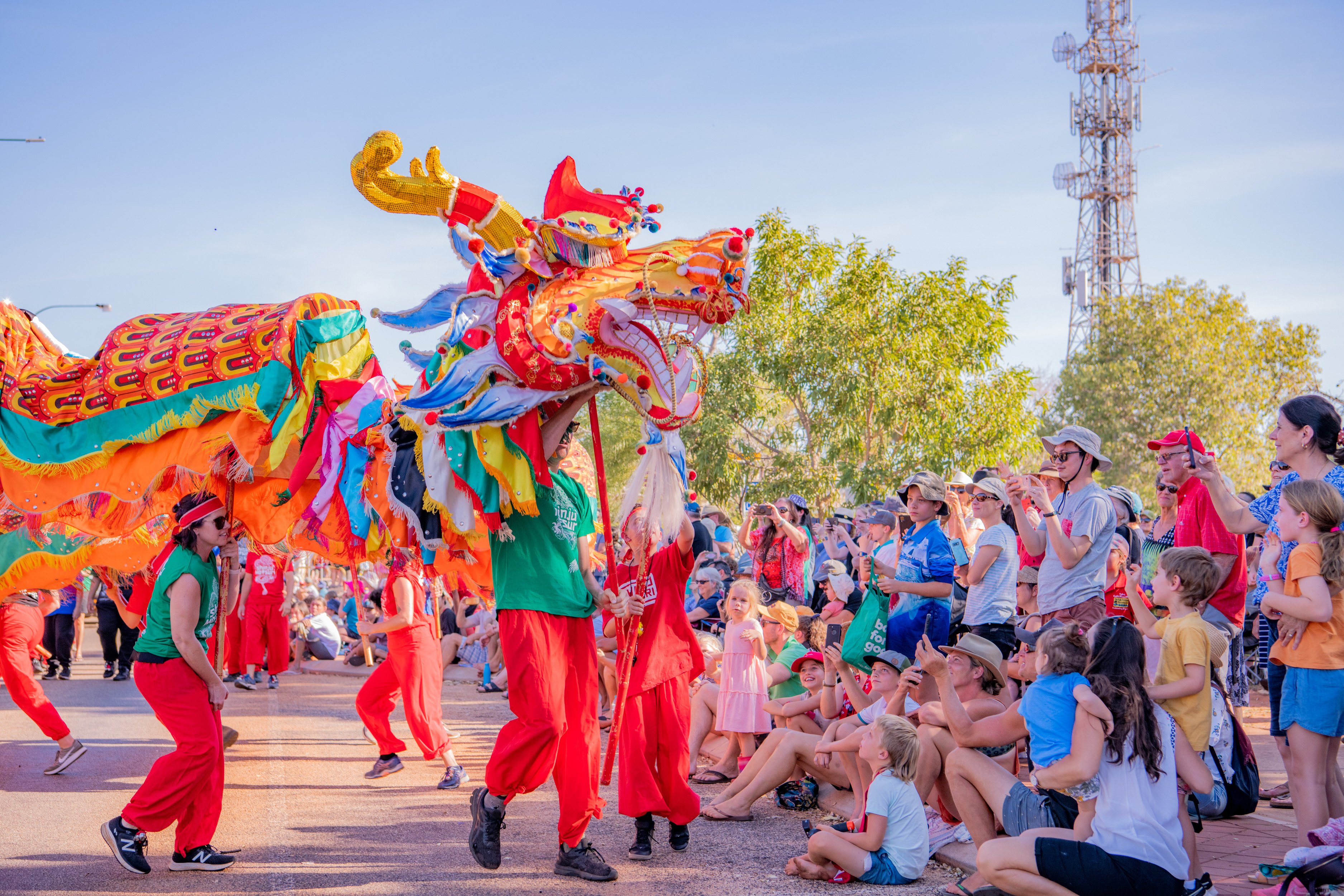 A float parade at the Shinju Matsuri festival, a celebration of Asian cultures that has been held in Broome, Western Australia, since 1970. Photo: Shinju Matsuri