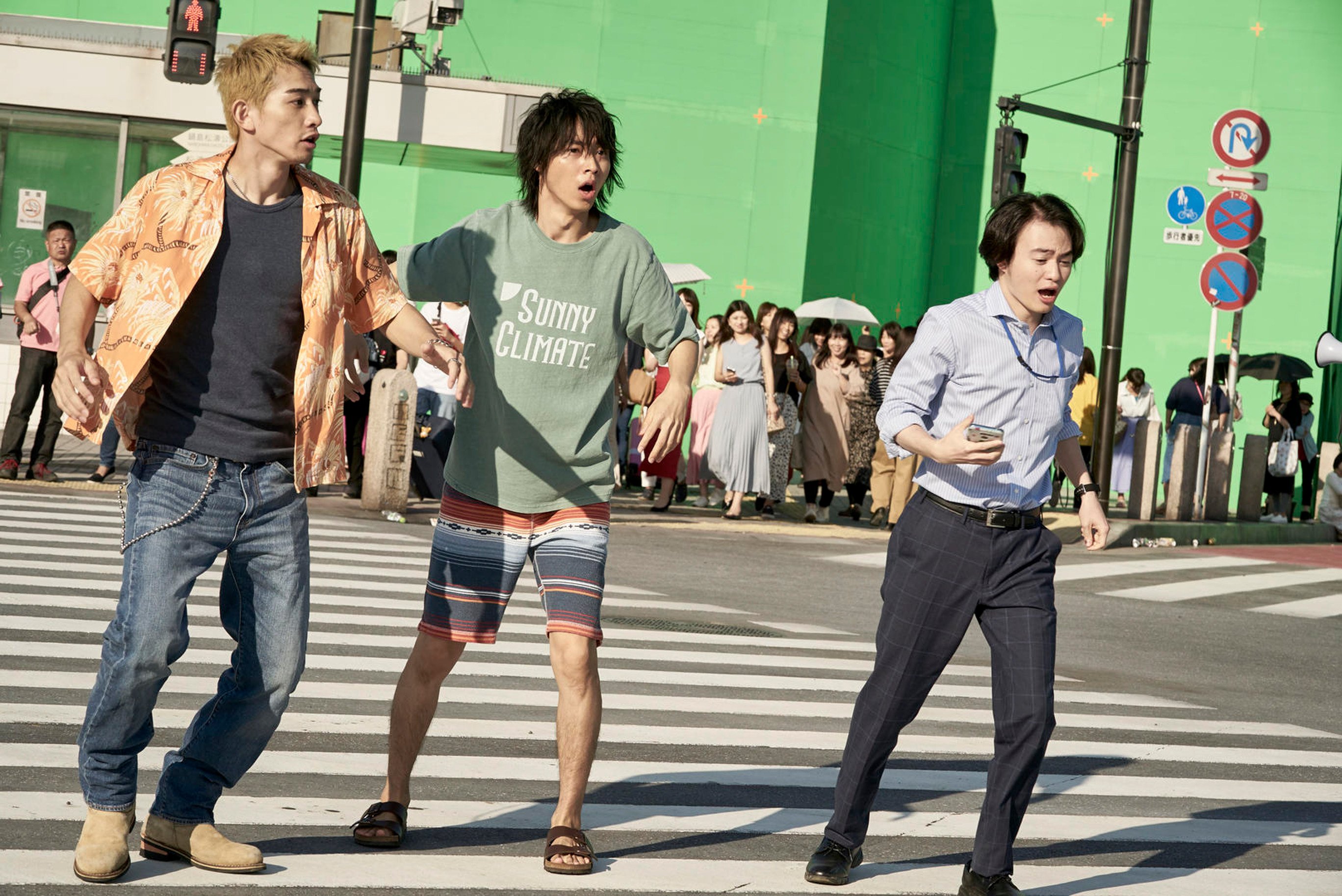 Shibuya Crossing, Tokyo, full-scale replica makes shooting