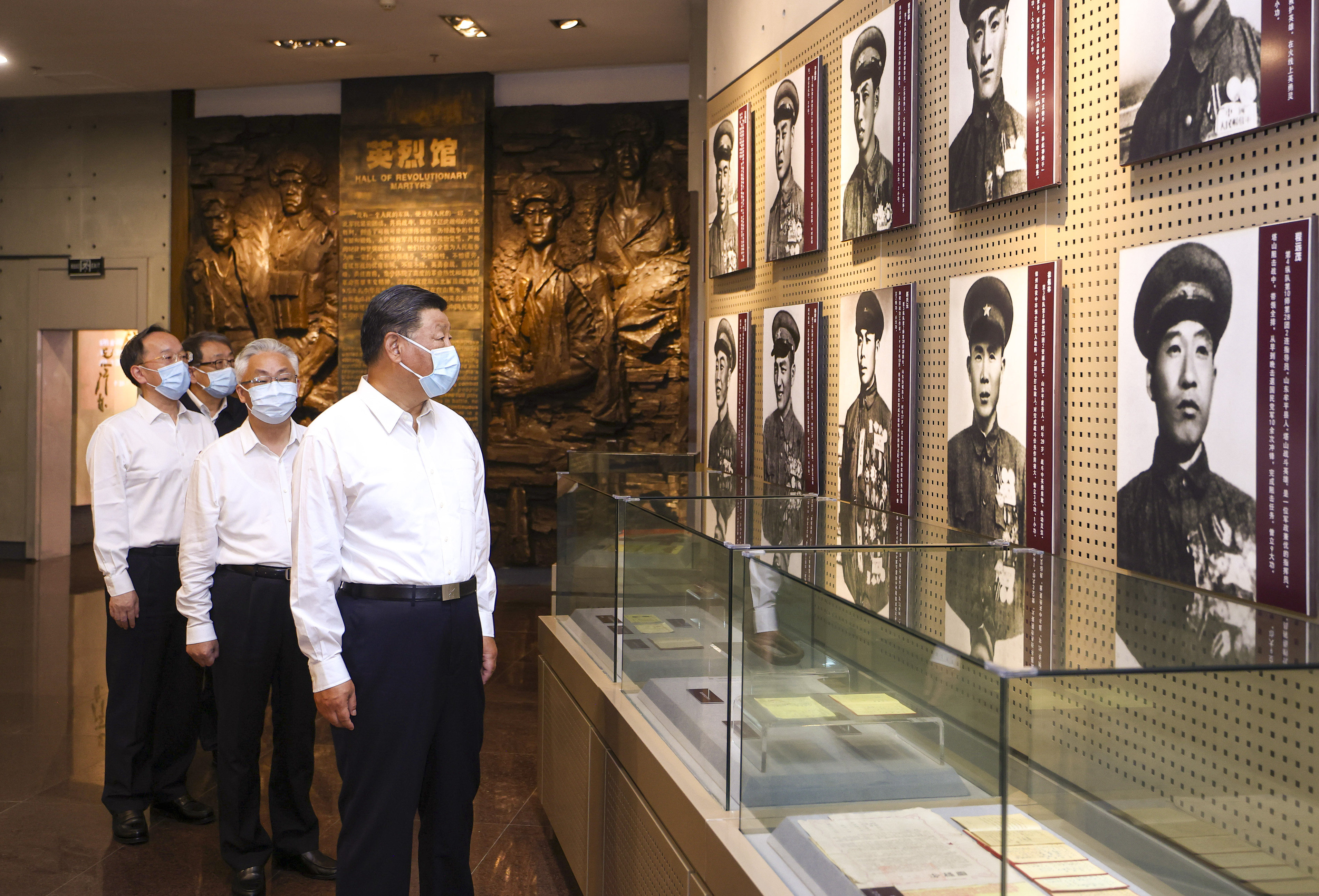 Chinese President Xi Jinping visits the Liaoshen Campaign Memorial in Jinzhou, in northeast China’s Liaoning province on Tuesday, August 16. Photo: Xinhua
