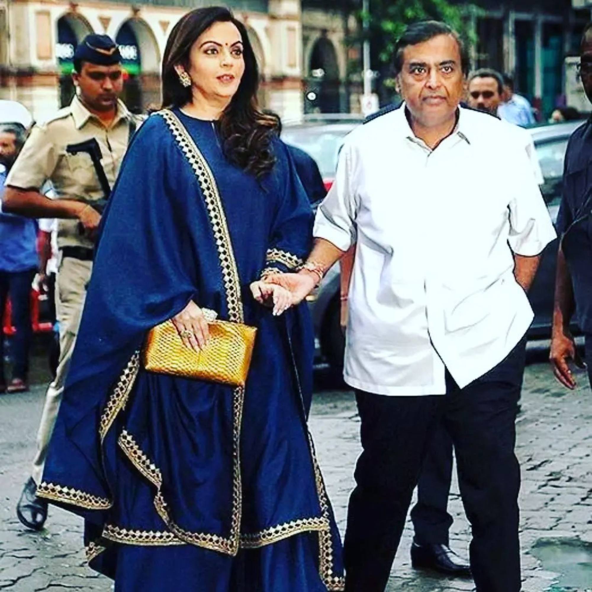 Mukesh and Nita Ambani have Z+ security status. Photo: @mukeshambani304/Instagram