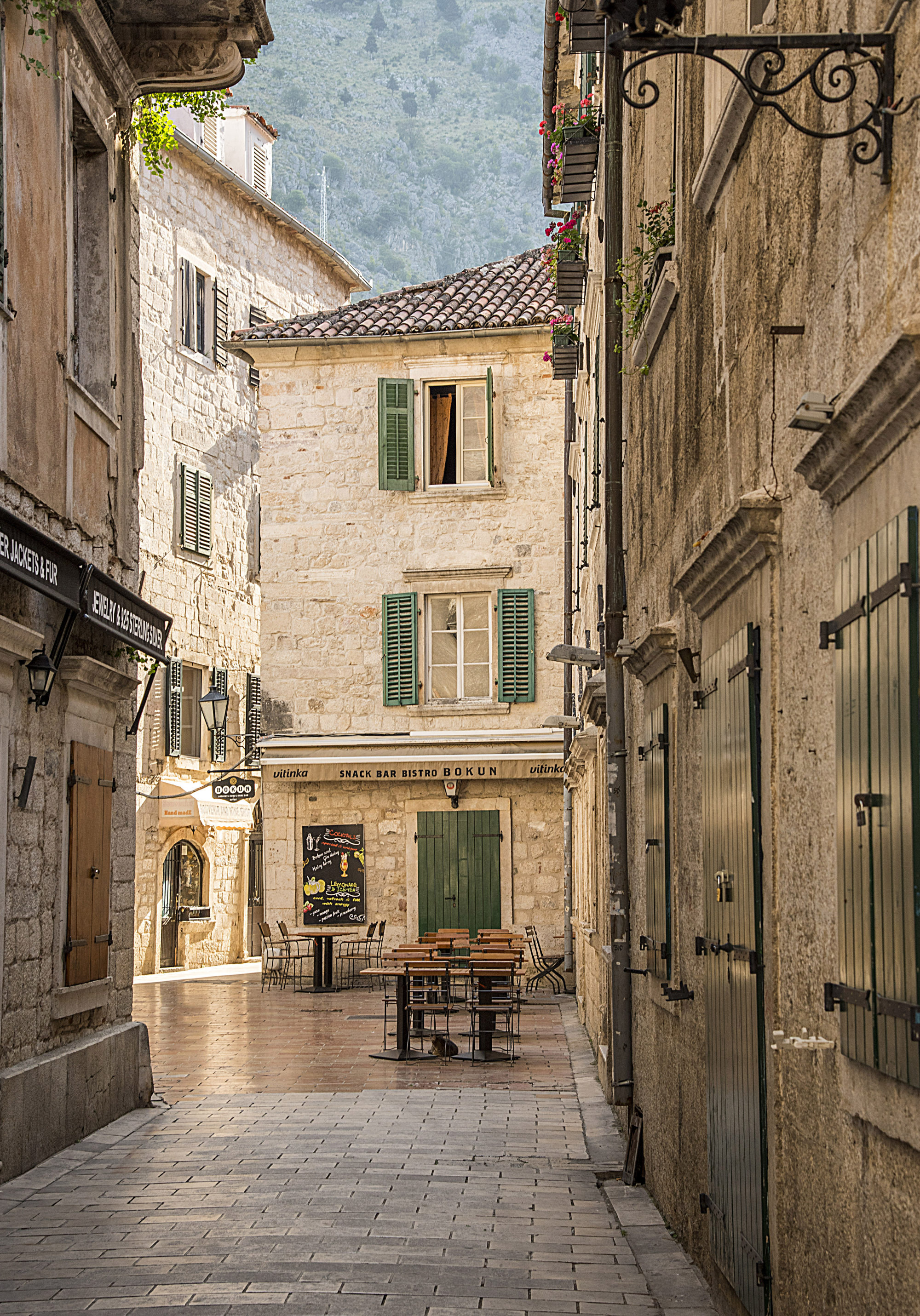 An alley in Kotor, Montenegro. Photo: Tim Pile