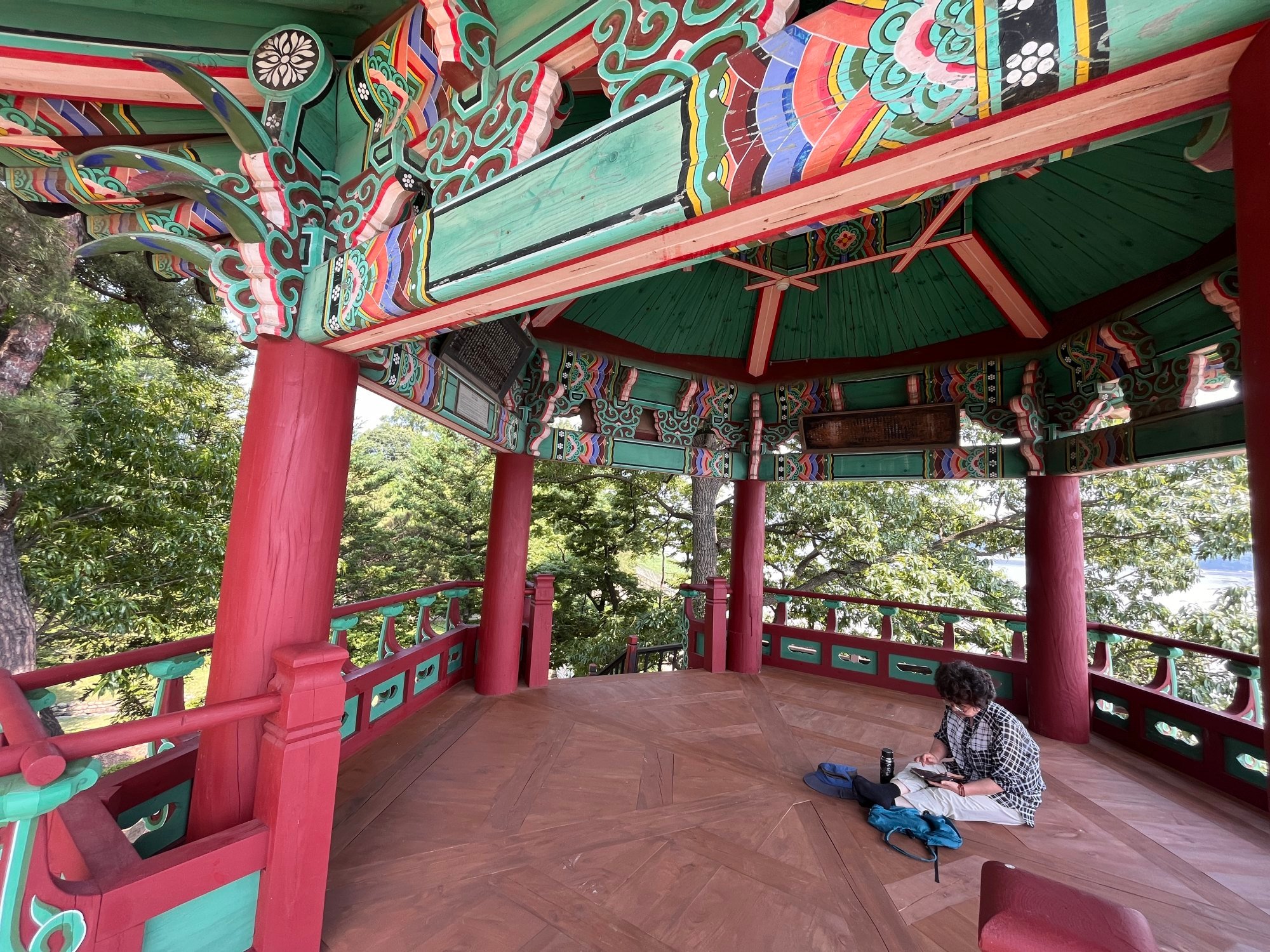 Bangu Pavilion is a historic site along the Pyeonghwa Nuri-gil bike path. Photo: Matthew C. Crawford