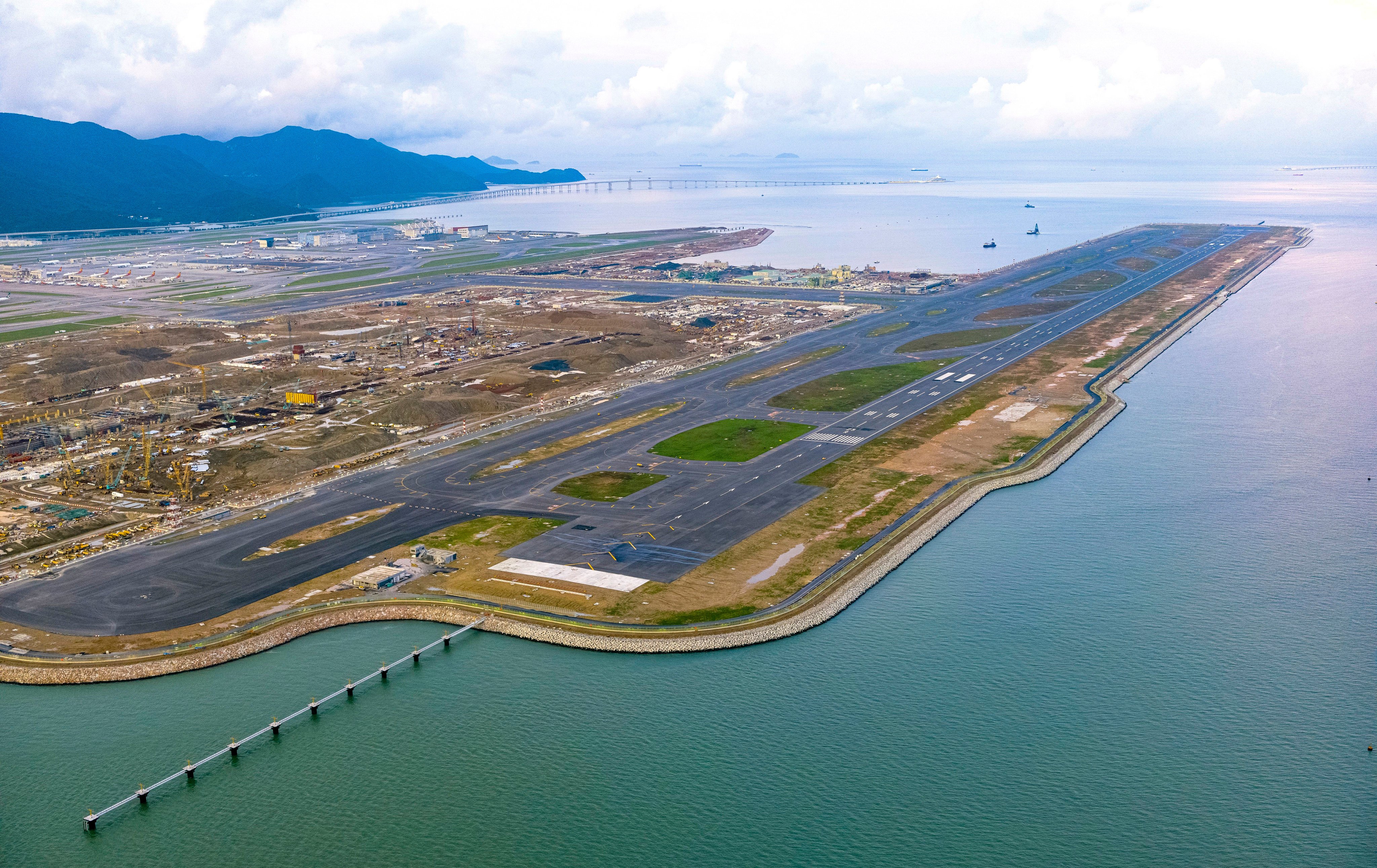 The new third runway of Hong Kong International Airport. Photo: Handout