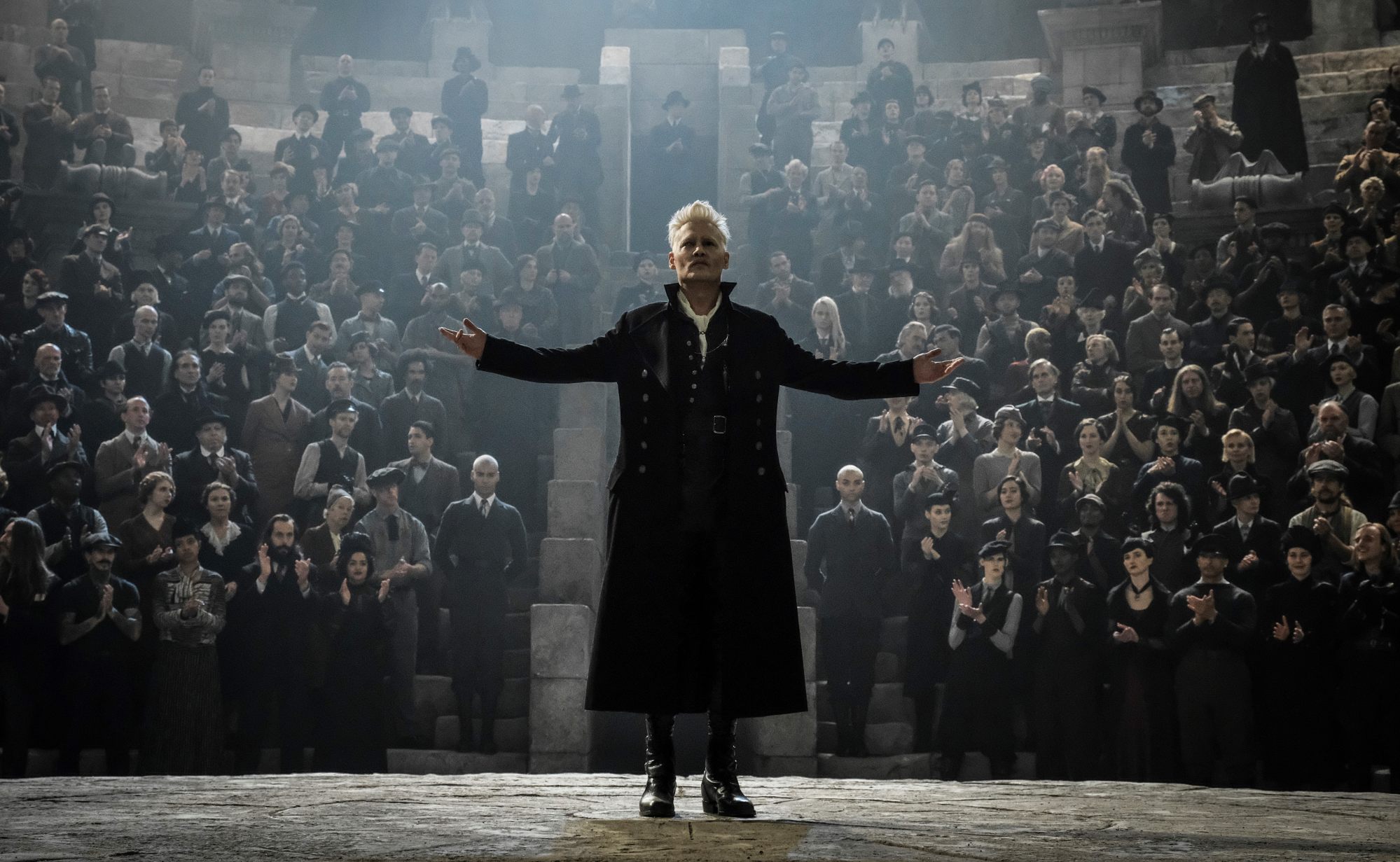 Johnny Depp in a still from Fantastic Beasts: The Crimes of Grindelwald. Photo: Handout