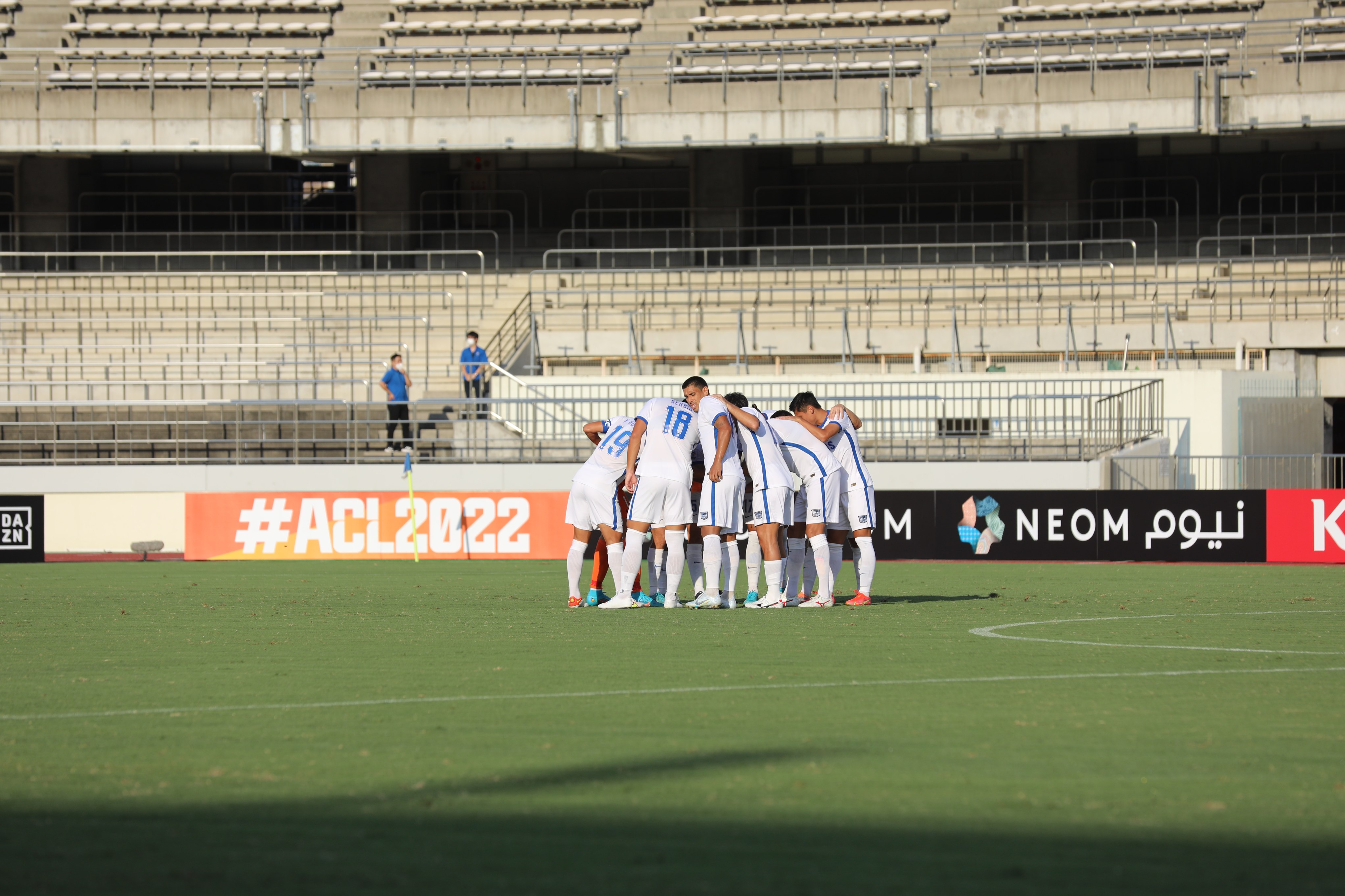Kitchee’s players prepare for their Asian Champions League round-of-16 clash with BG Pathum United. Photo: Kitchee FC