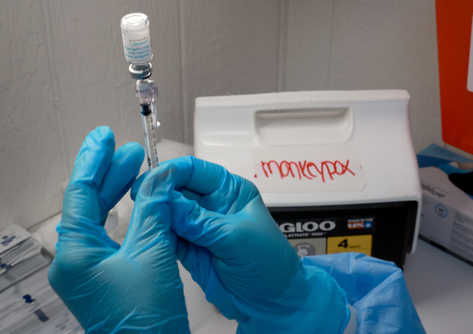 A monkeypox vaccine is prepared. Photo: TNS