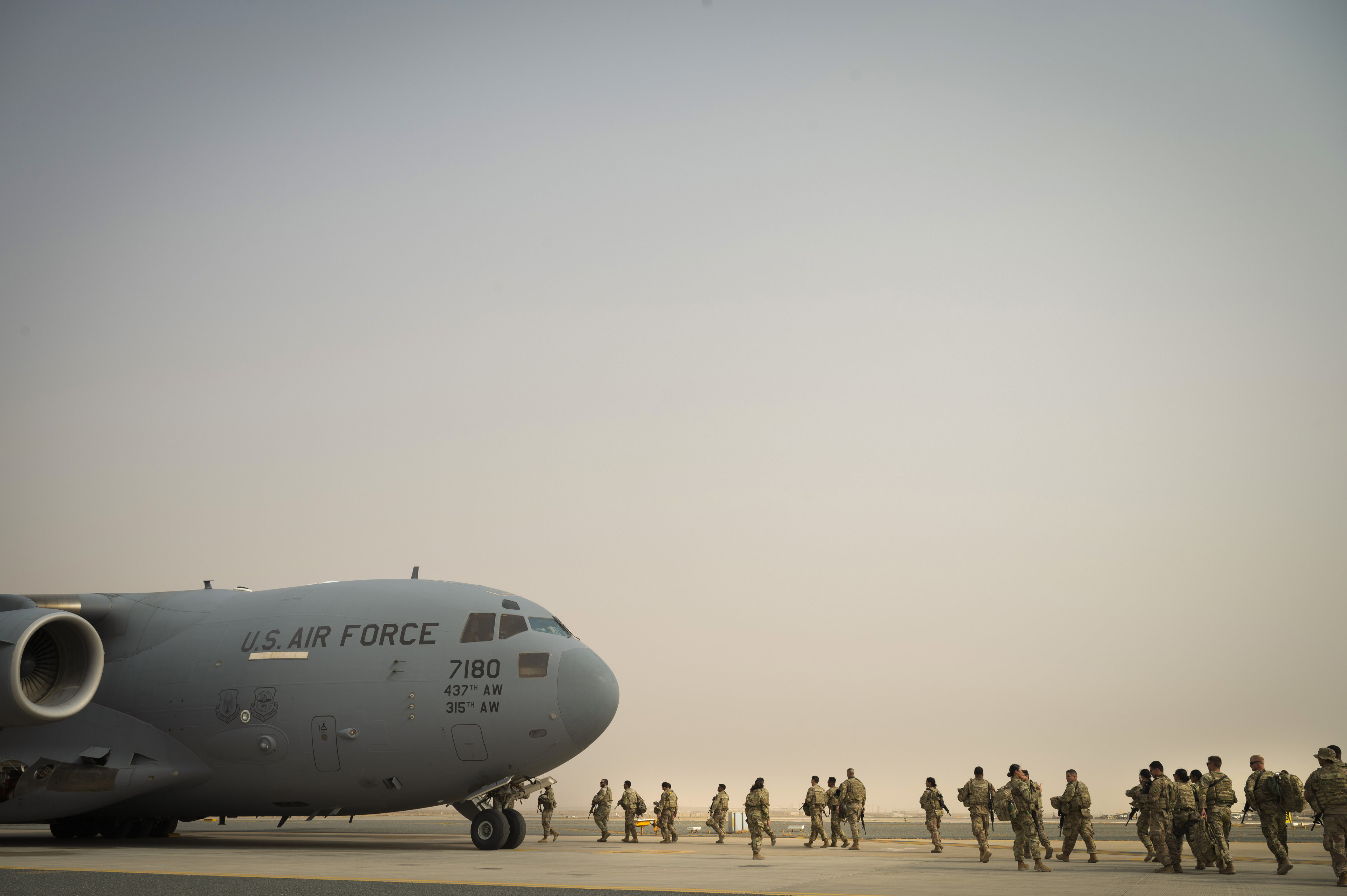 Ali Al Salem Air Base in Kuwait on August 12. The US Air Force said on Saturday it was the subject of a “propaganda attack” by a previously unheard of group calling itself Al-Waretheen. Photo: US Air Force via AP