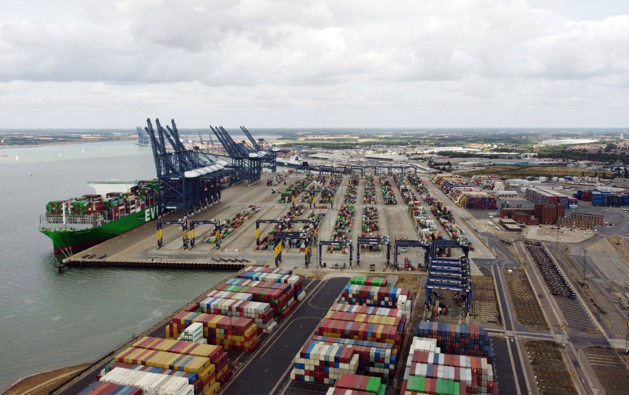 Strike at Britain s biggest shipping port Felixstowe adds to