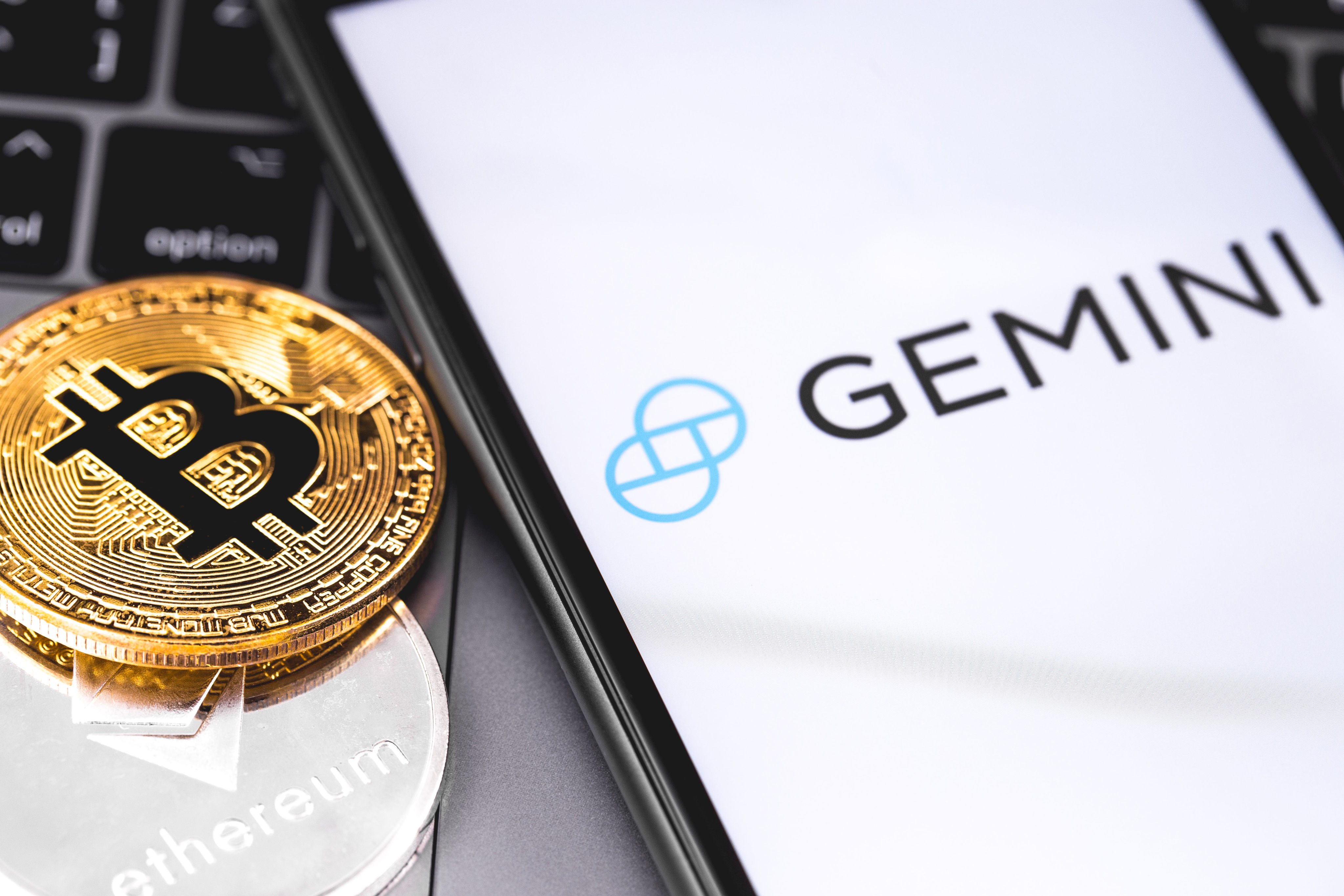 The logo of New York-based cryptocurrency exchange Gemini seen on a smartphone screen on February 13, 2019. Gemini is one of multiple exchanges that is now offering “staking as a service” to retail investors in Hong Kong. Photo: Shutterstock