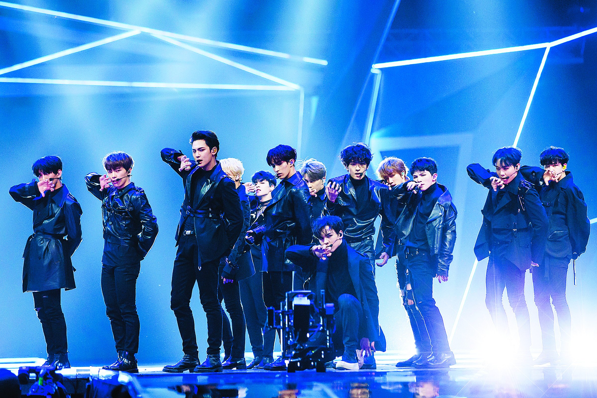 Members of K-pop group Seventeen perform at the Mnet Asian Music Awards (MAMA) show in Hong Kong in 2018. The show has been rebranded the MAMA Awards and 2022’s ceremony will be held in Osaka, Japan. Photo: Mama