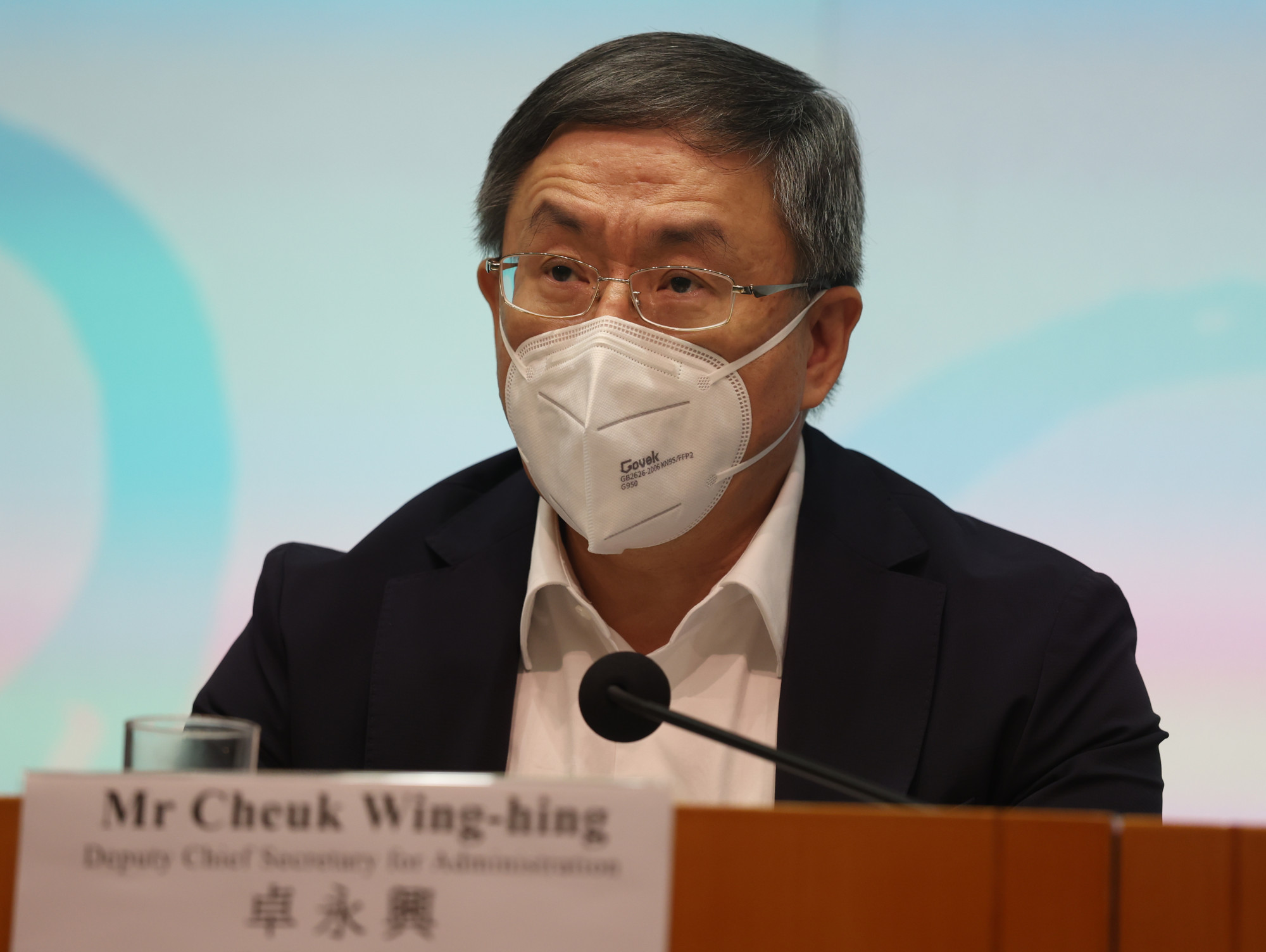 Deputy chief secretary Warner Cheuk is also among latest coronavirus cases. Photo: Yik Yeung-man