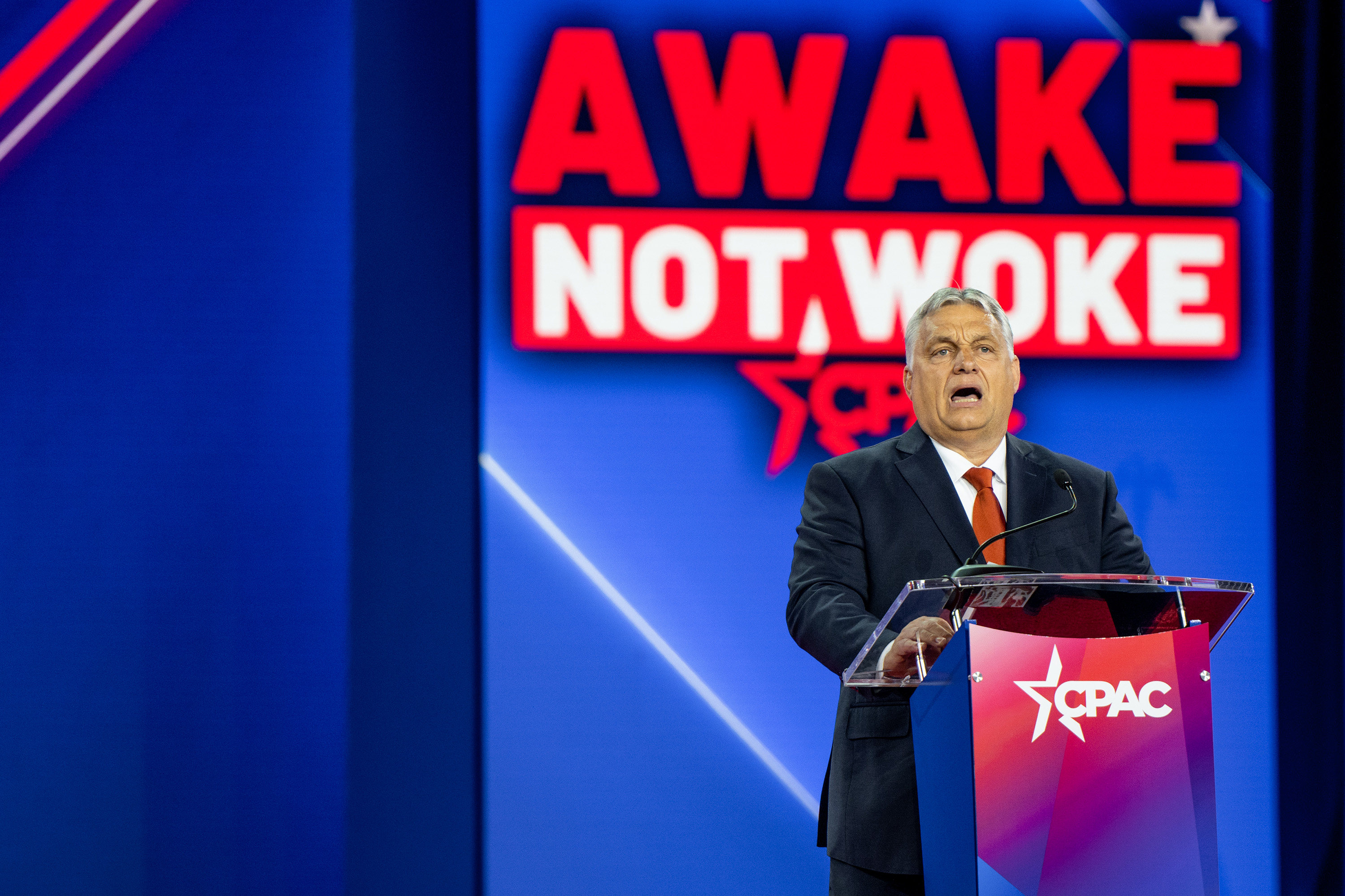 Hungarian Prime Minister Viktor Orban speaks at the Conservative Political Action Conference in Dallas on August 4. Hungary’s State Audit Office, which issued the “pink education” report, is seen as being close to Orban. Photo: TNS