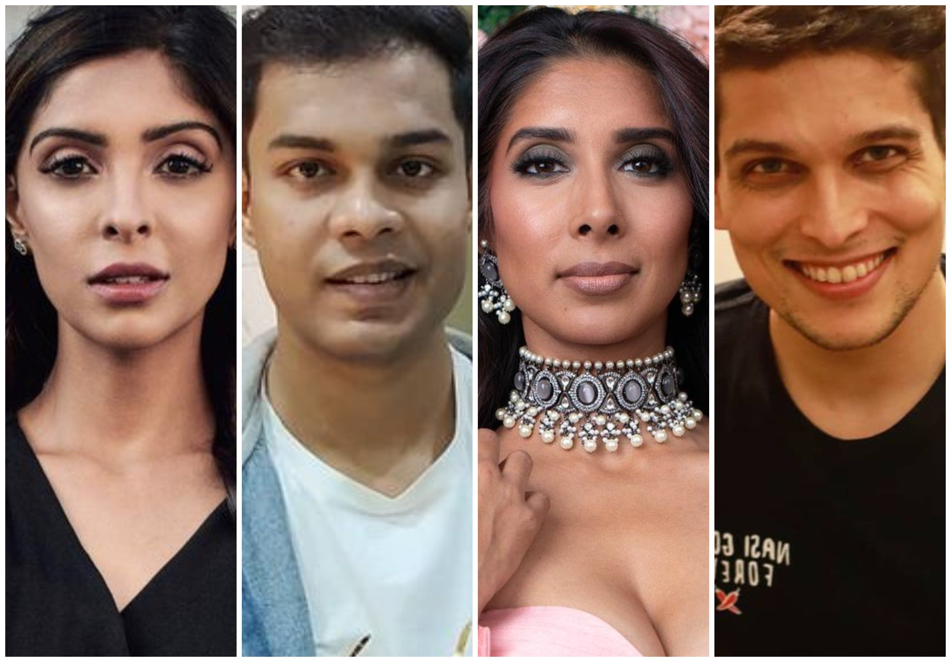 Shital Patel, Akshay Jakhete, Nadia Jagessar and Pradhyuman Maloo all star in Netflix’s Indian Matchmaking. Photos: @therealshitalpatel, @akshayjakheteofficial, @nadiajagessar, @pradhyum.m/Instagram