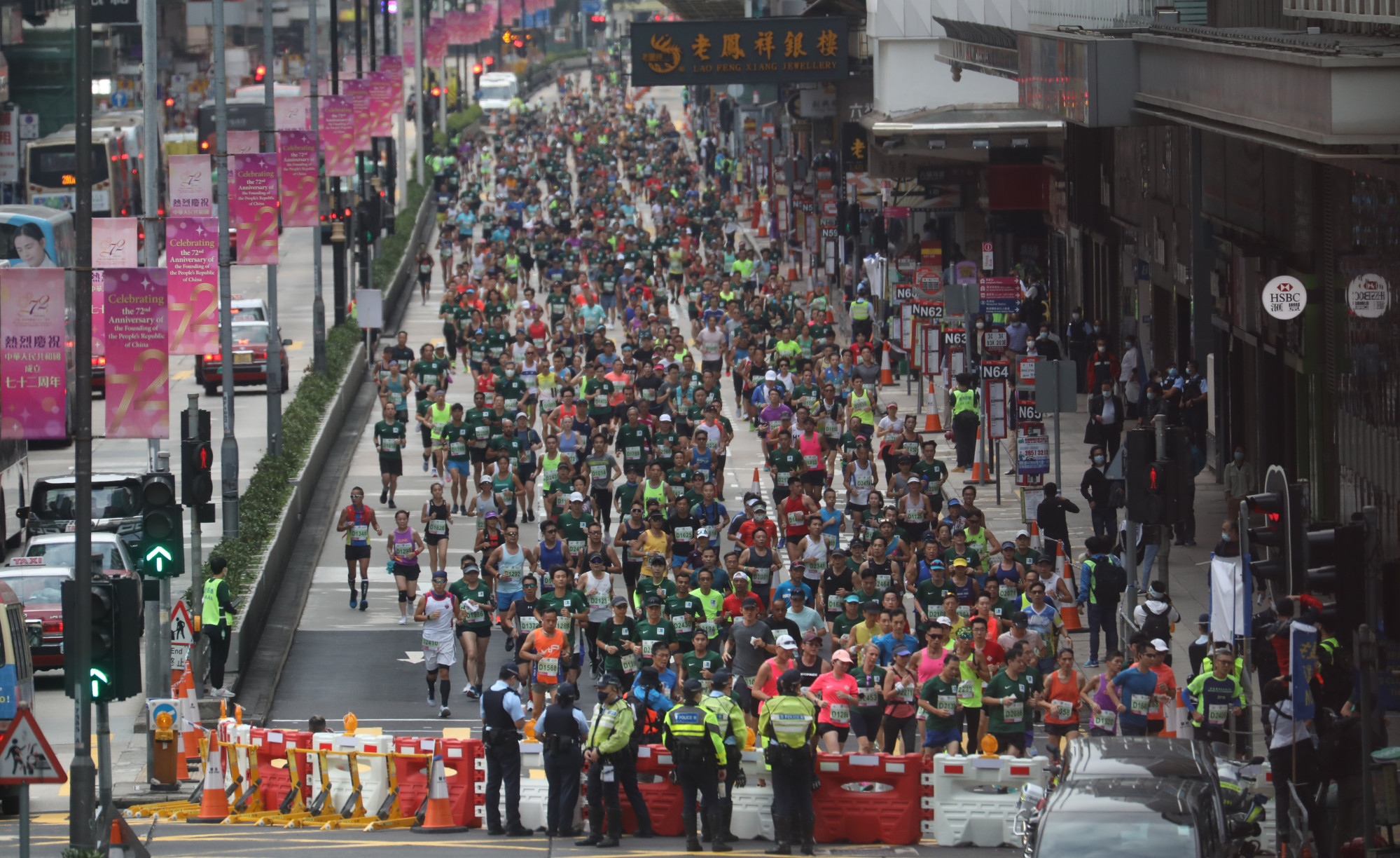 Organisers of the marathon had hoped to double the size of the field from last year’s 18,500. Photo: Winson Wong