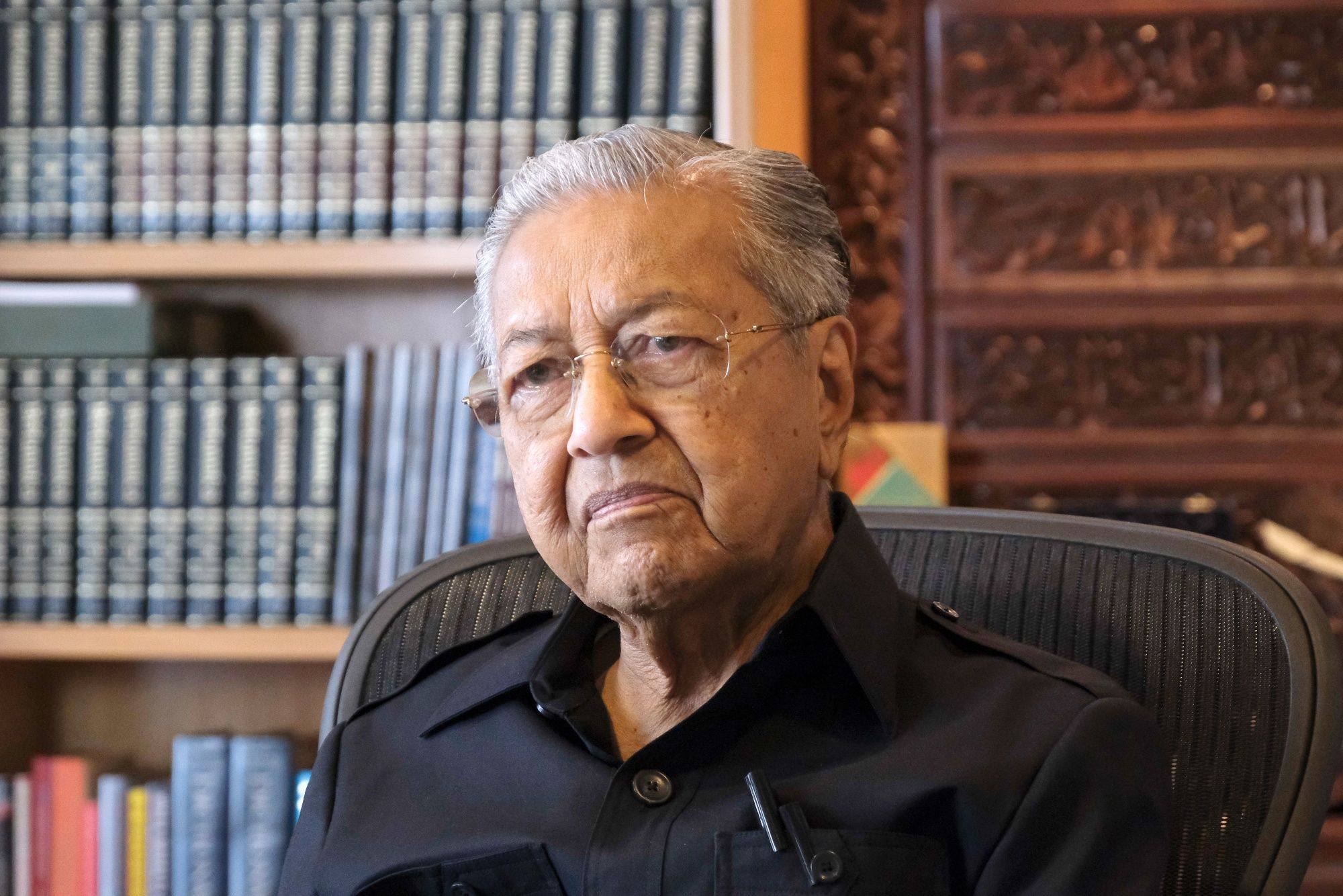 Mahathir Mohammed, former Malaysian prime minister, pictured in his office in Putrajaya earlier this month. Photo: Bloomberg