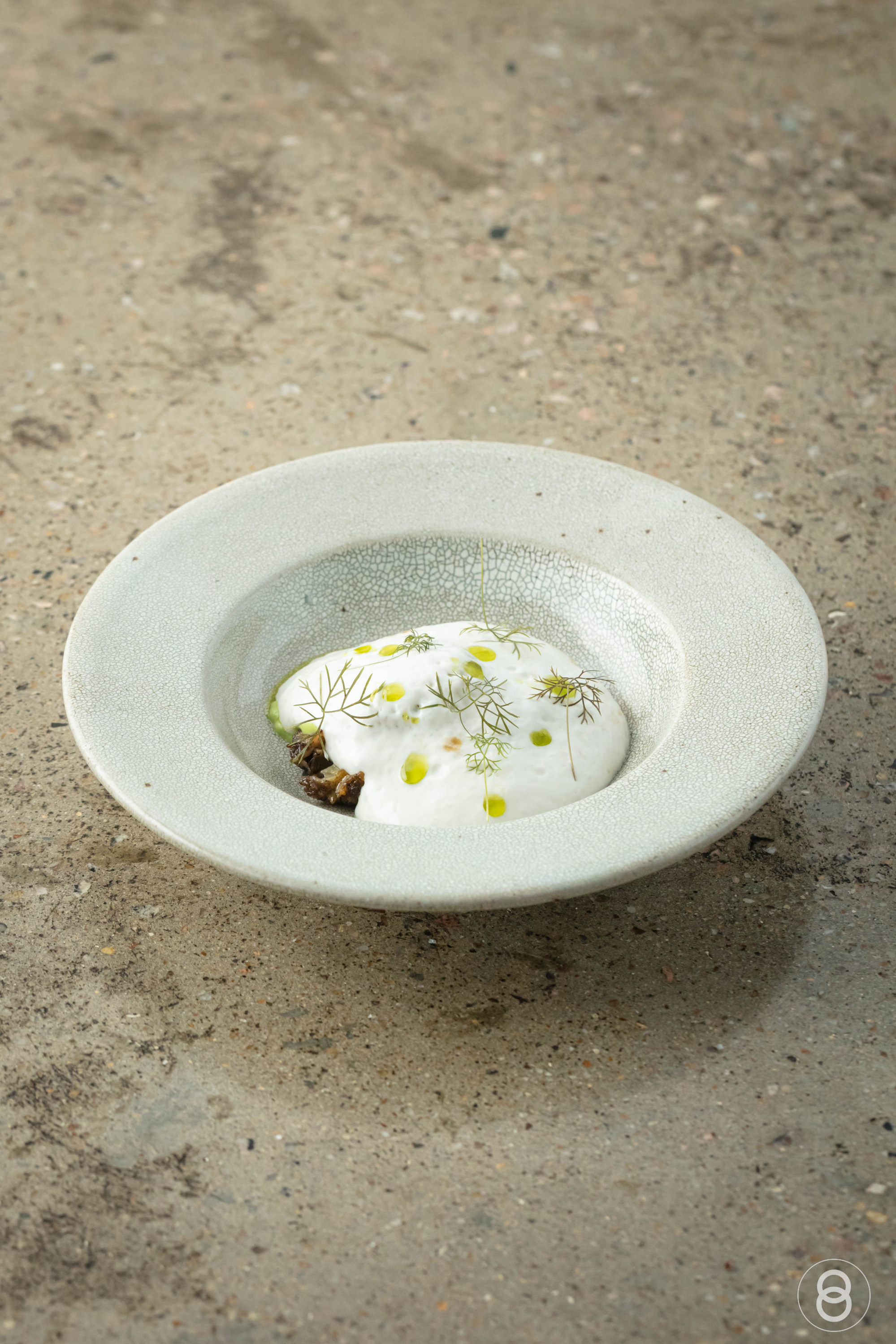 Japanese black abalone with coconut shiro miso and tripe at Livoti’s pop-up. Photo: Test Kitchen