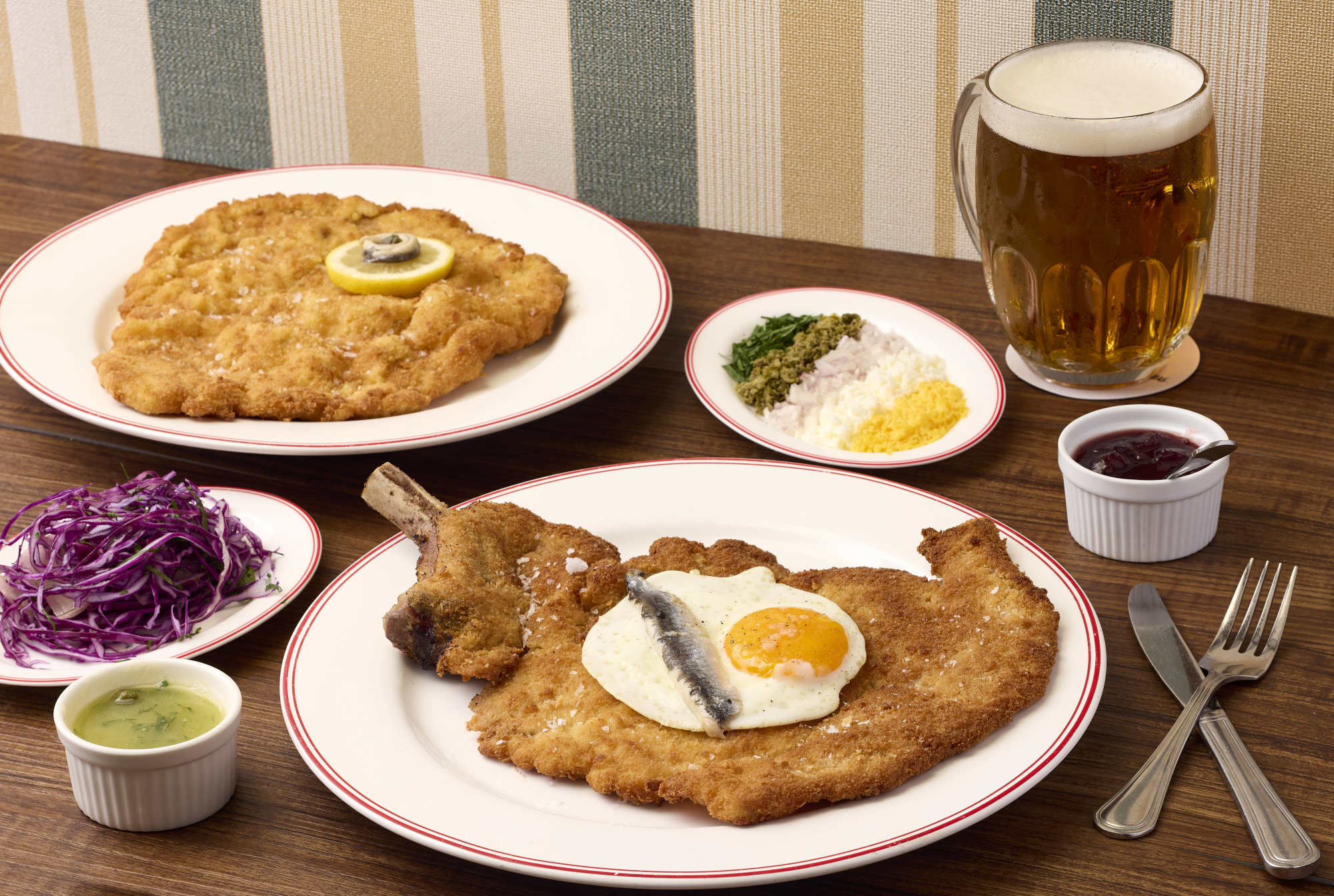 Schnitzel & Schnaps has around six schnitzel dishes to choose from – and plenty more besides. Photo: Handout