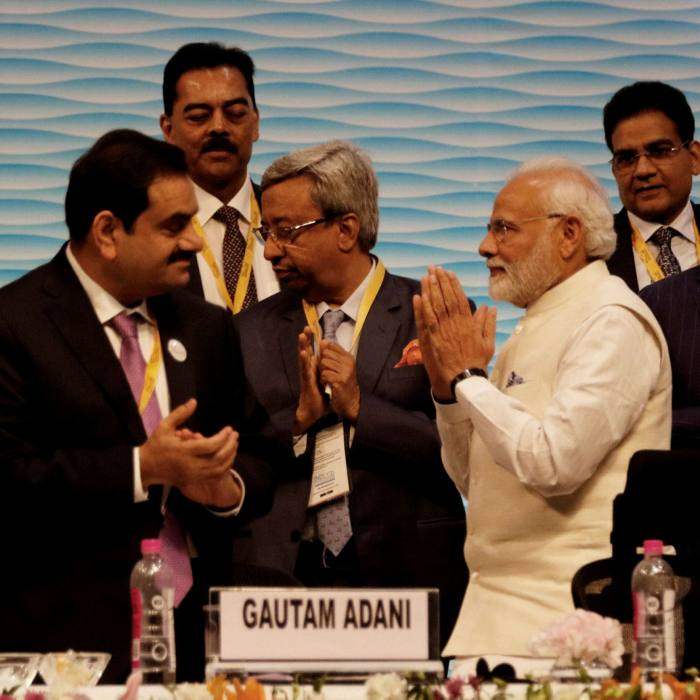 Gautam Adani with Indian Prime Minister Narendra Modi. Photo: Twitter