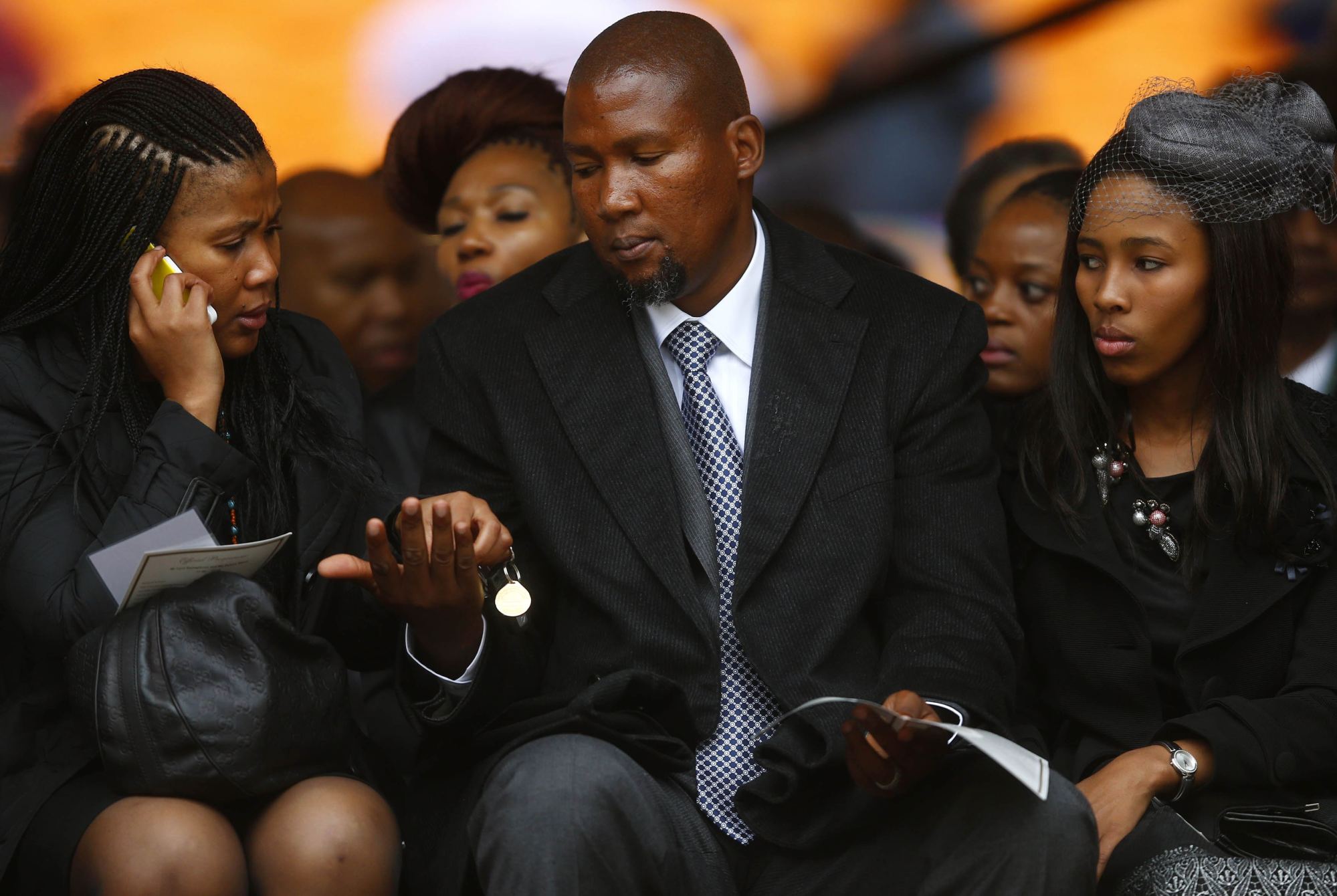 Mandla Mandela, the eldest grandson of former South African President Nelson Mandela, attends the official memorial service for Nelson Mandela at the First National Bank stadium, also known as Soccer City, in Johannesburg, in 2013. Photo: Reuters