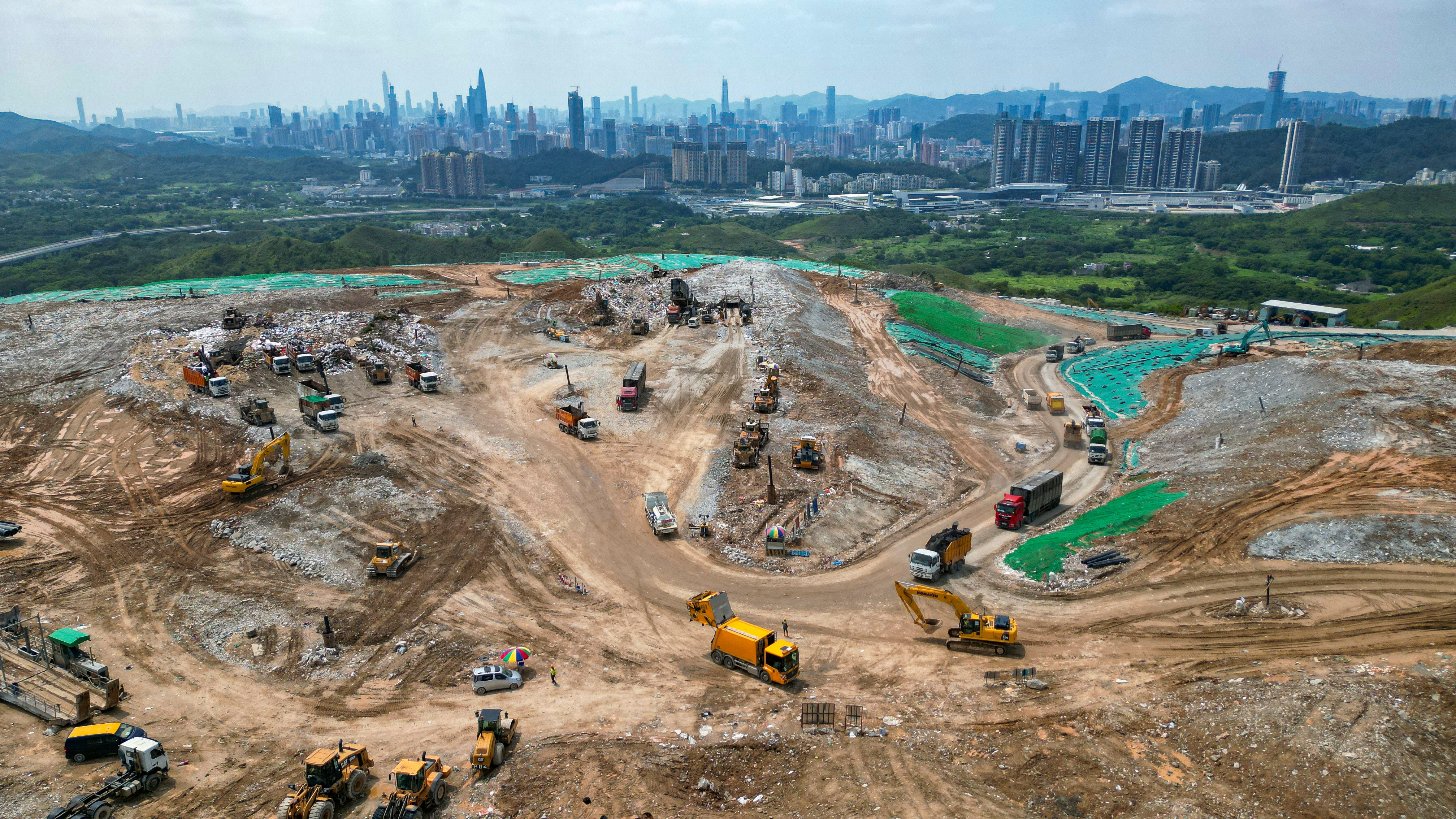 The Ta Kwu Ling landfill is close to the border with mainland China. Photo: Felix Wong