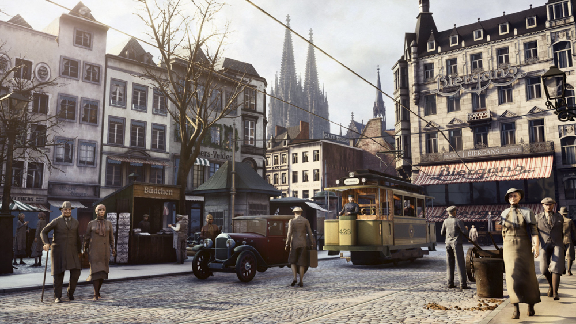Timeride offers the chance to virtually travel to cities at a particular point in history, such as Cologne in the 1920s. Photo: Timeride