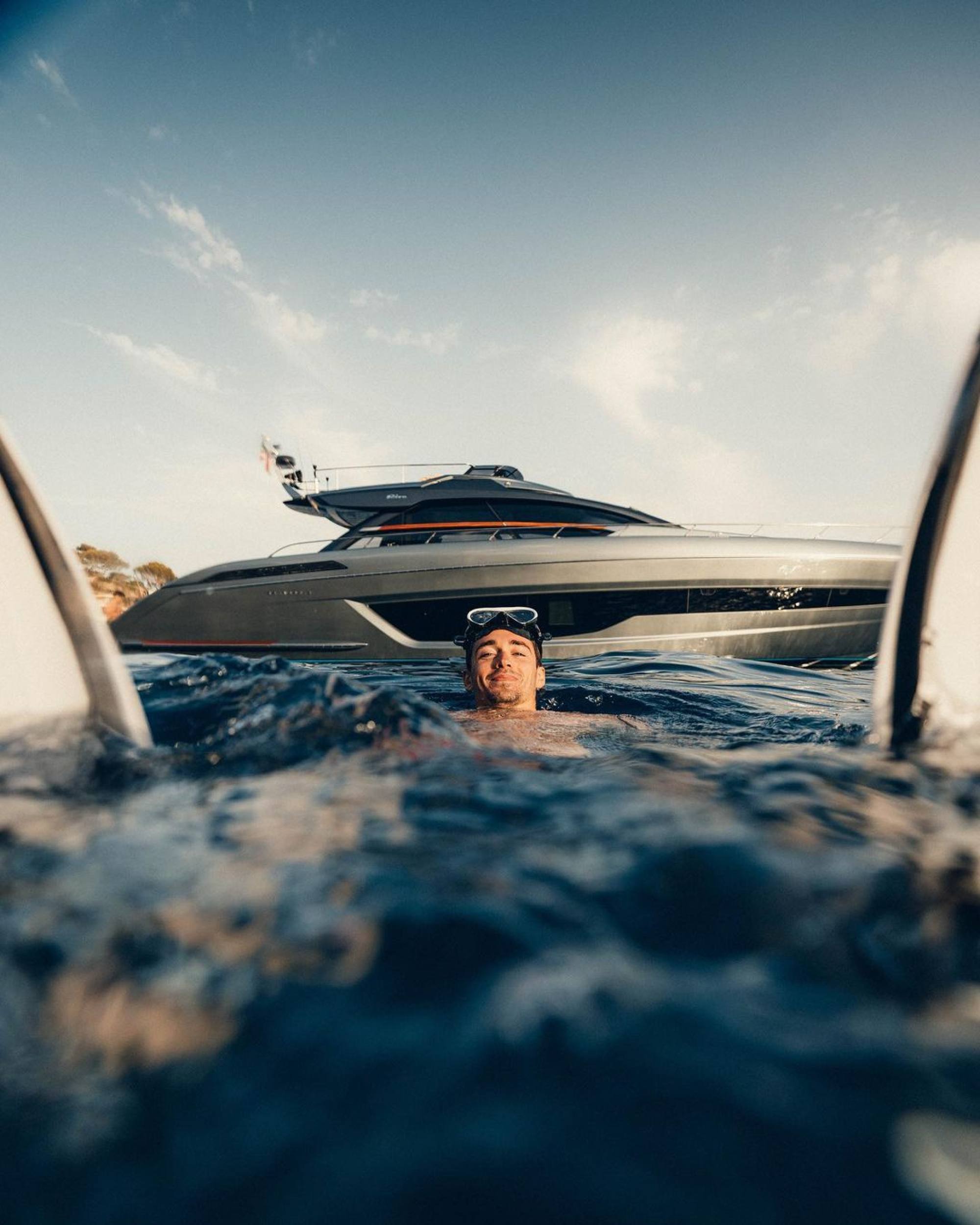 Charles Leclerc was born in Monte Carlo, Monaco. Photo: @charles_leclerc, @rivayacht/Instagram
