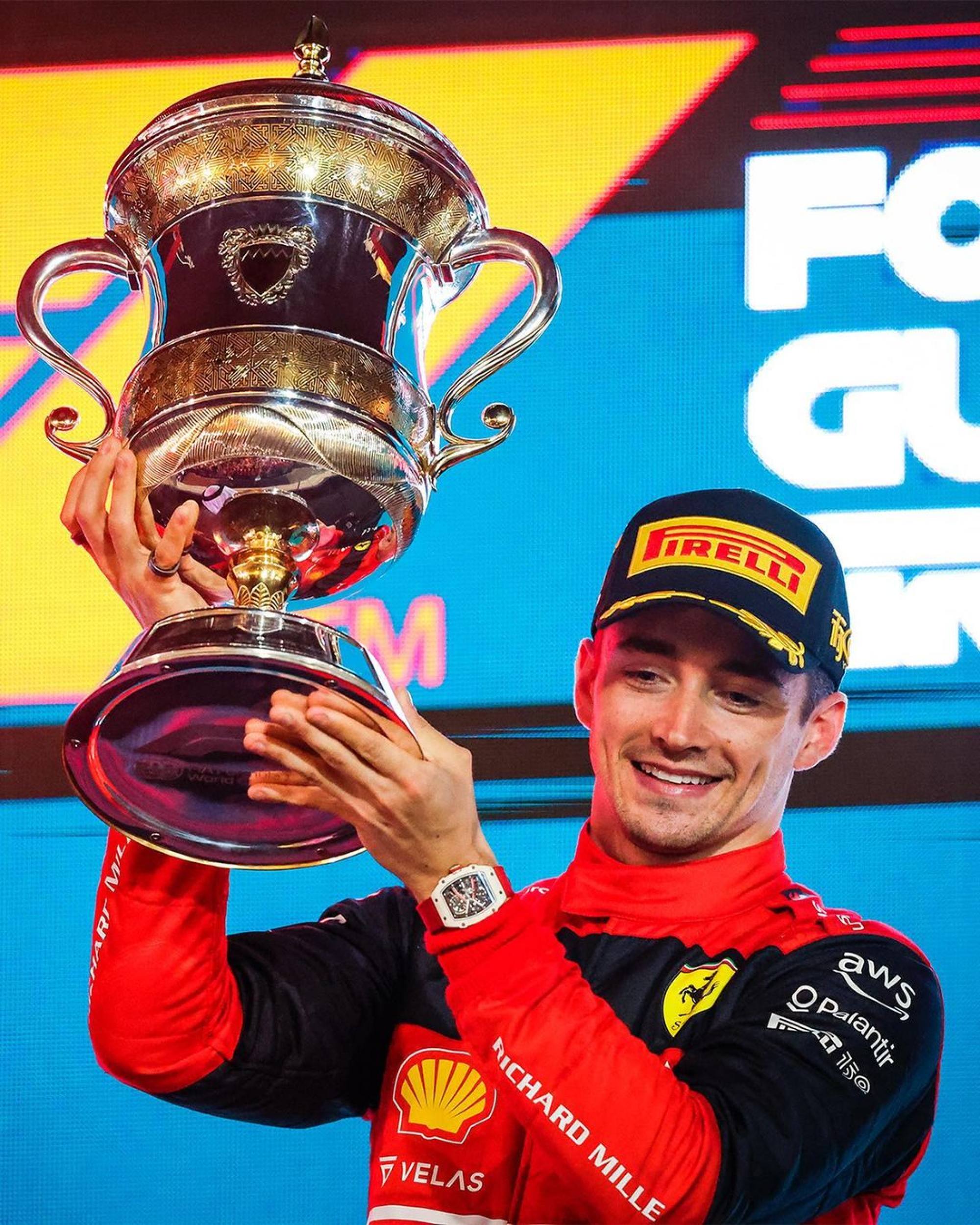 Charles Leclerc Fan Page on X: The Spa and Monza trophies in
