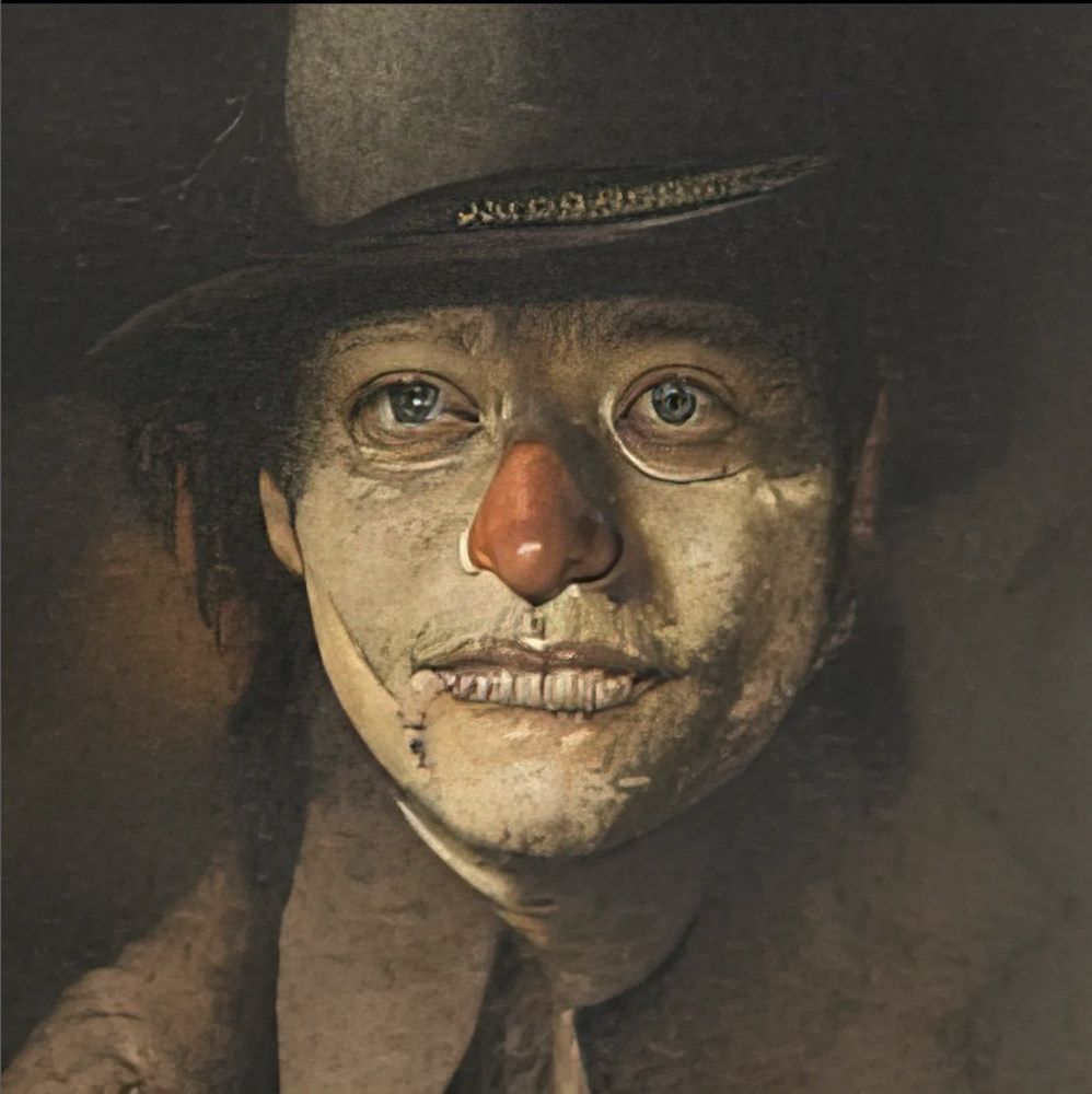 The mage was generated from scratch based on the text prompt “A sad clown by Vincent van Gogh”&#xA;&#xA;CREDIT: Perry Jonsson / AI