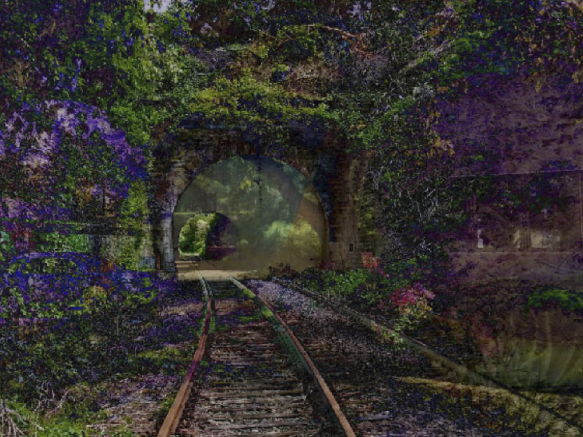 “A Recent Entrance to Paradise” (2016), the work produced by Steven Thaler’s “Creativity Machine” that had a copyright claim rejected by the US Copyright Office Review Board in February. Photo: Steven Thaler / Creativity Machine