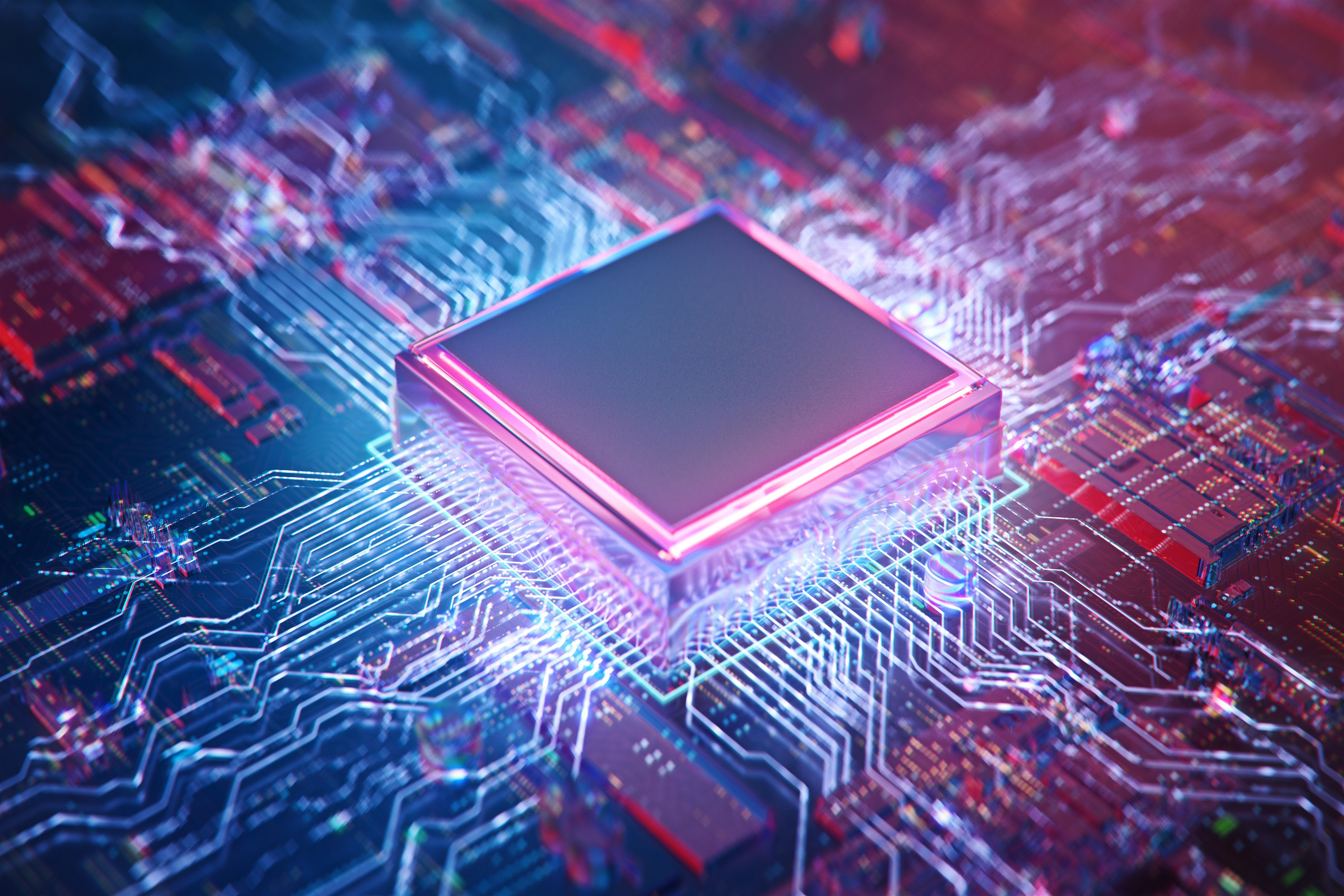 Illustration picture shows an AI chip on a circuit board. Photo: Shutterstock Images
