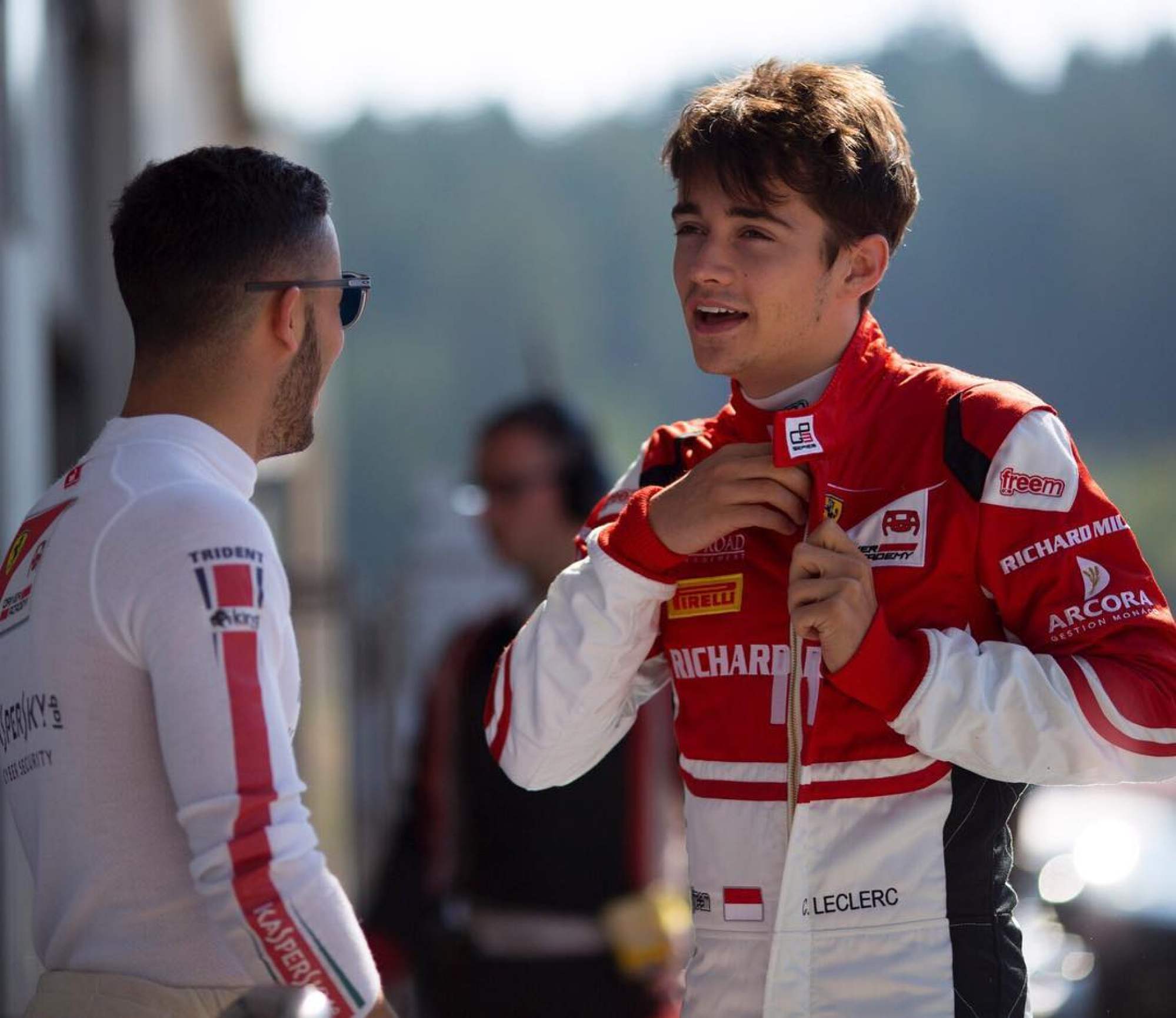 Ferrari driver charles leclerc hi-res stock photography and images