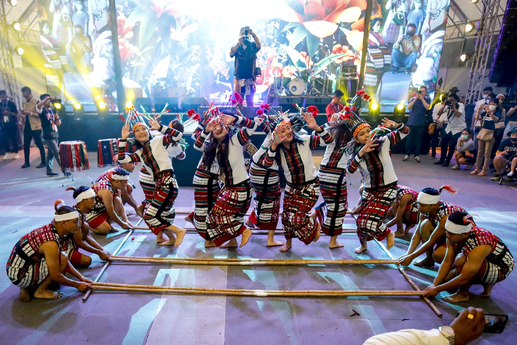 Performers from Naga, northeastern India, dance during a festival in Bangkok, on July 30, 2022, to commemorate 75 years of India and Thailand relations. Photo: EPA-EFE