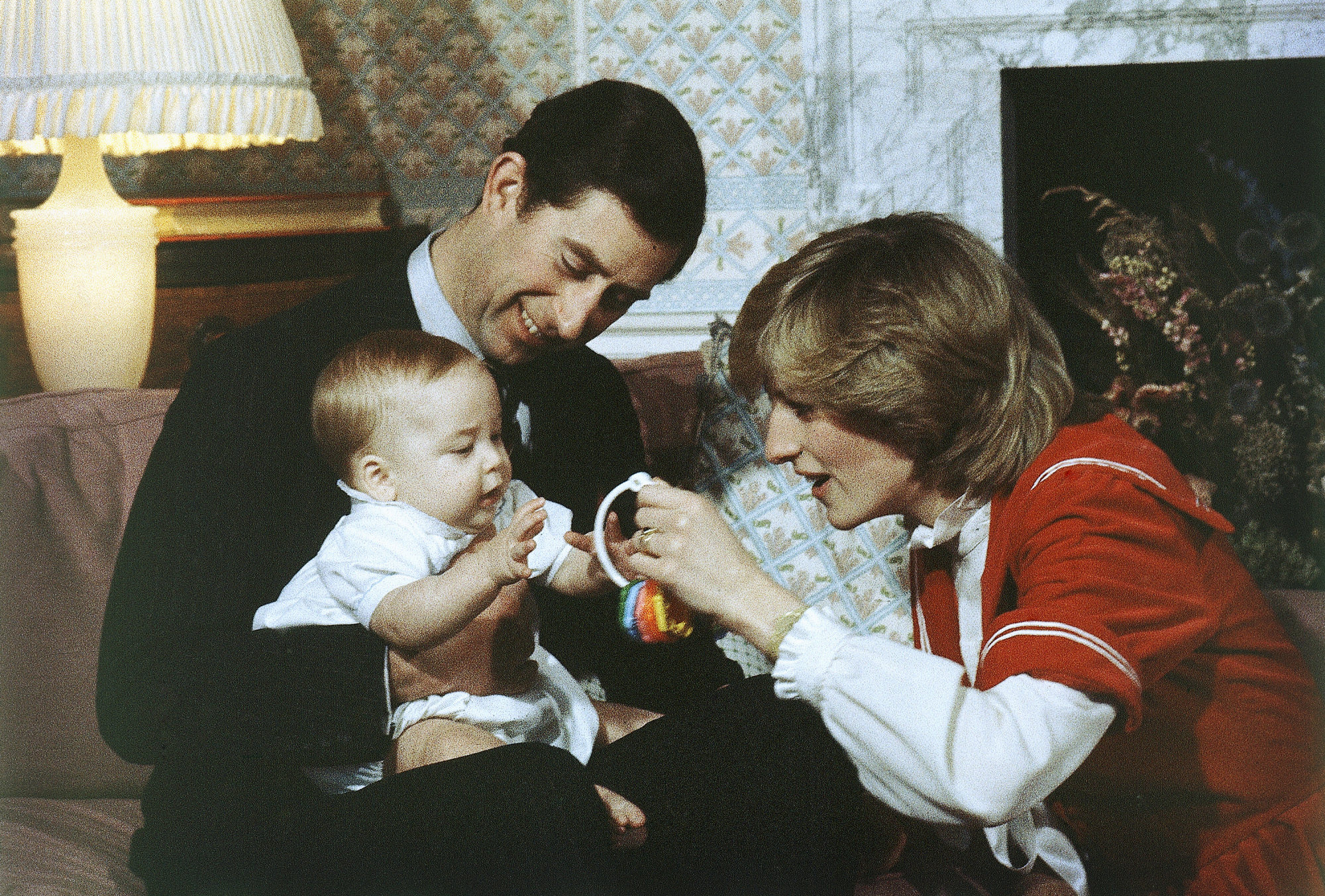 Charles and Princess Diana with a six-month-old Prince William on December 22, 1982. Photo: AFP