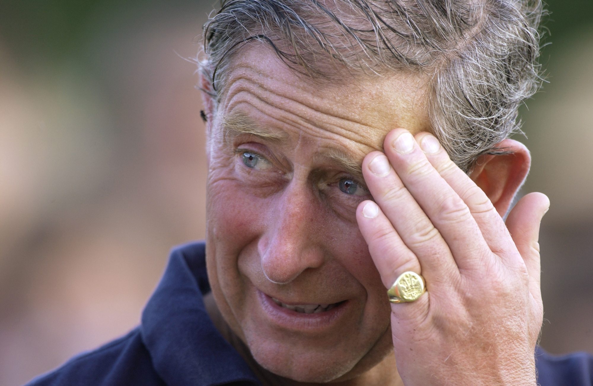 Charles’ signet ring. Photo: Tim Graham Photo Library via Getty Images