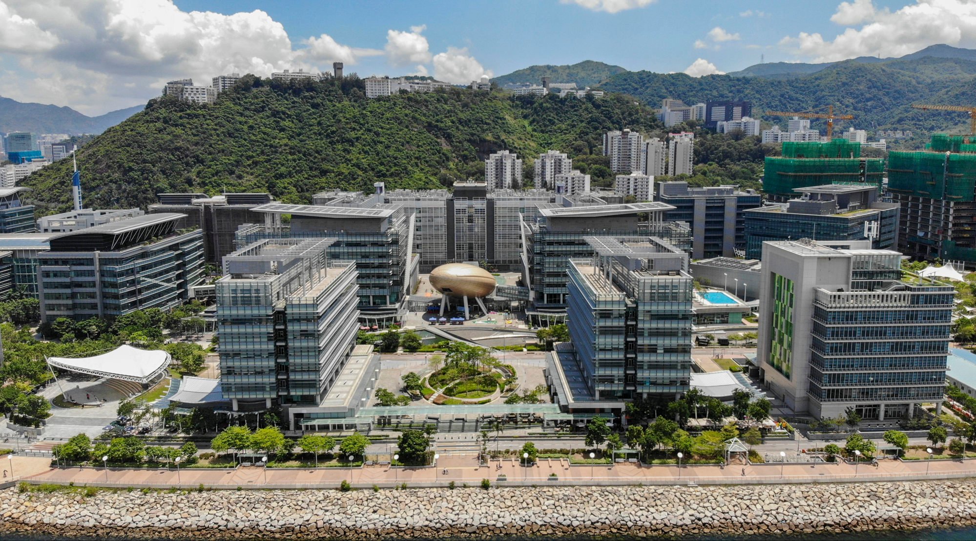 Aerial view of the Hong Kong Science Park in Pak Shek Kok, an area located at Tai Po district in the New Territories. Photo: Roy Issa