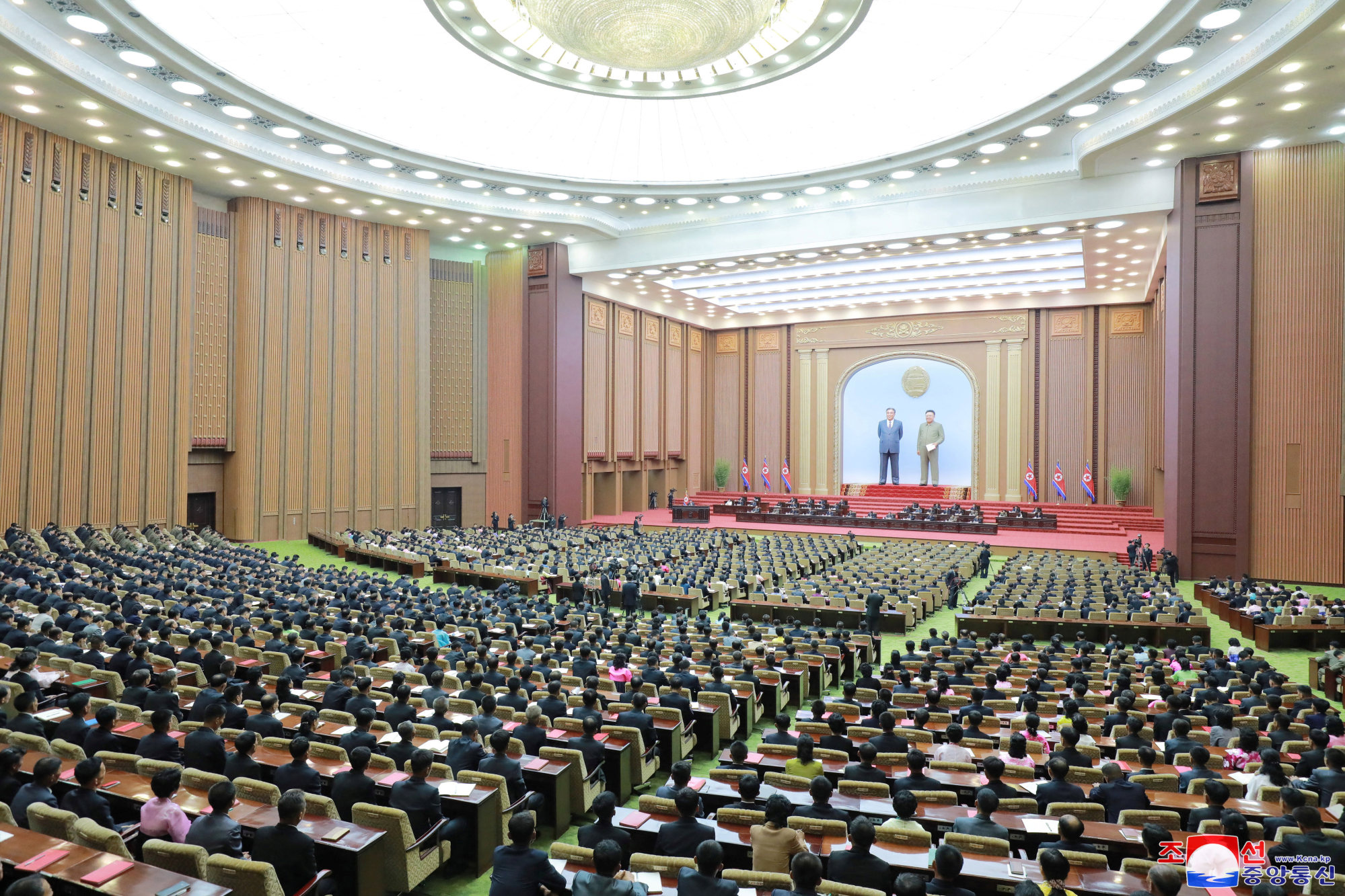 The Supreme People’s Assembly, North Korea’s parliament, which passed the new law on nuclear weapons. Photo: KCNA via Reuters