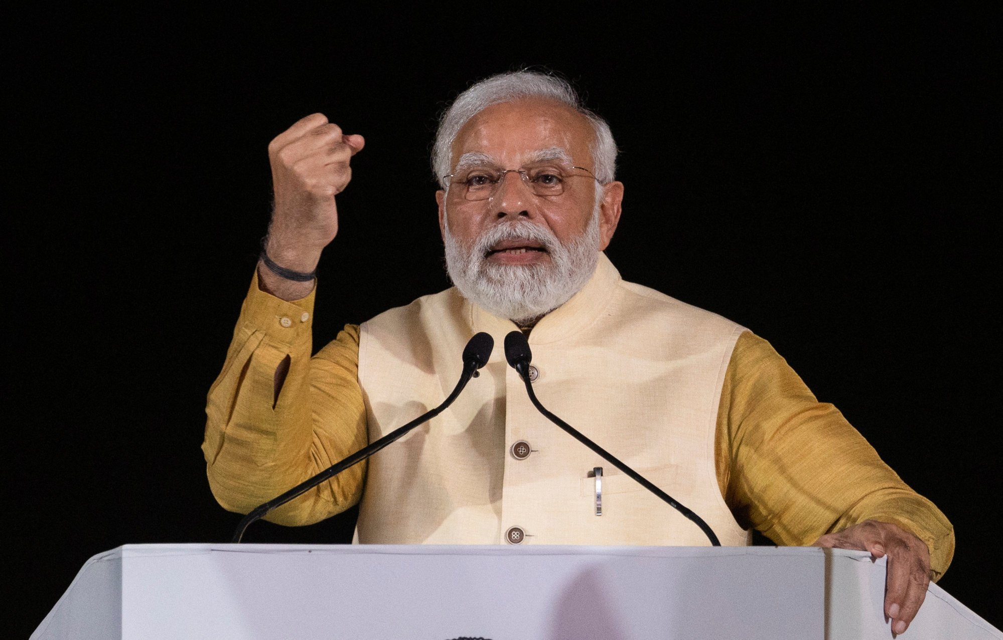 Indian Prime Minister Narendra Modi said ‘the pleasure of surpassing Britain’ was ‘special’. Photo: Reuters