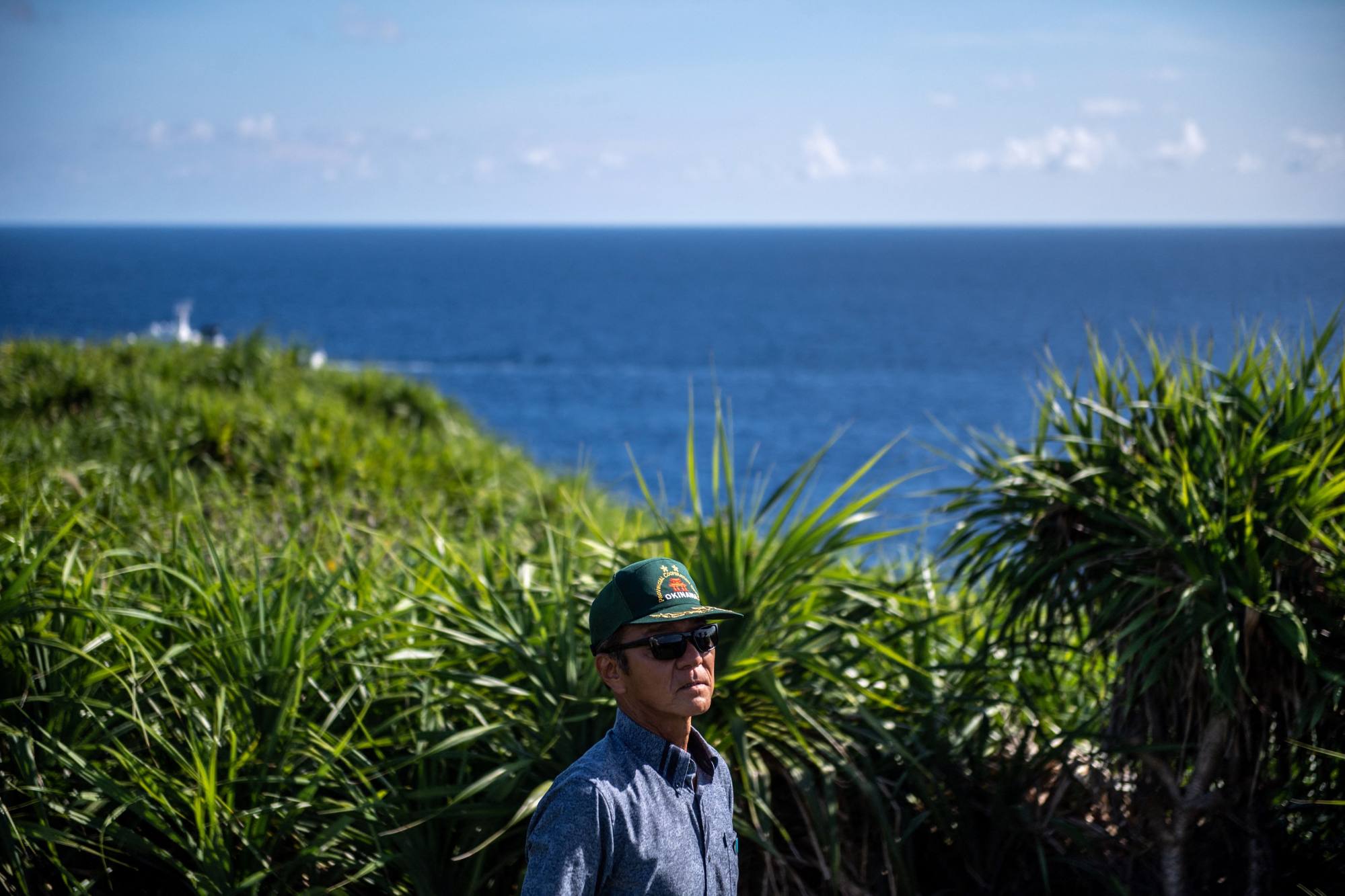 Shigeru Yonahara is a local activist who supports the Japan Self-Defence Forces (JSDF) base on Yonaguni Island. Photo: AFP